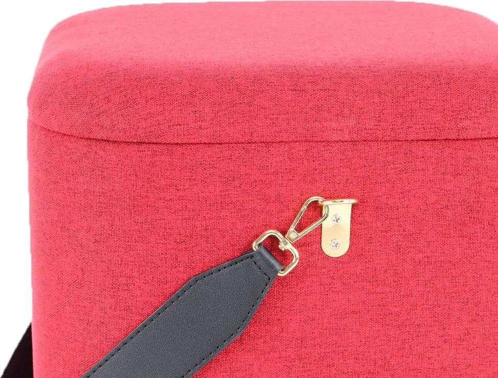 Kayoom Hocker »Arabella 225 2er-Set, abnehmbare Sitzfläche, Lagerfläche im Inneren«, (Set, 2 St.), stapelbar, gepolstert, mit Stauraum, abgerundete quadratische Form