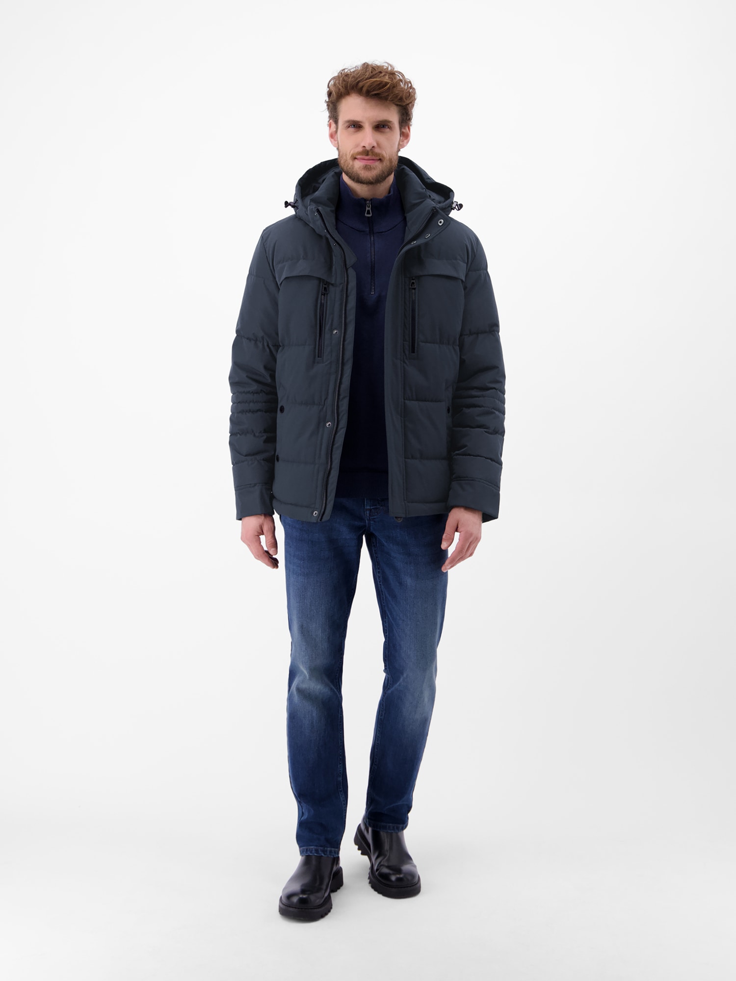 LERROS Veste d'hiver »Funktionale Winterjacke für Herren« mit Kapuze