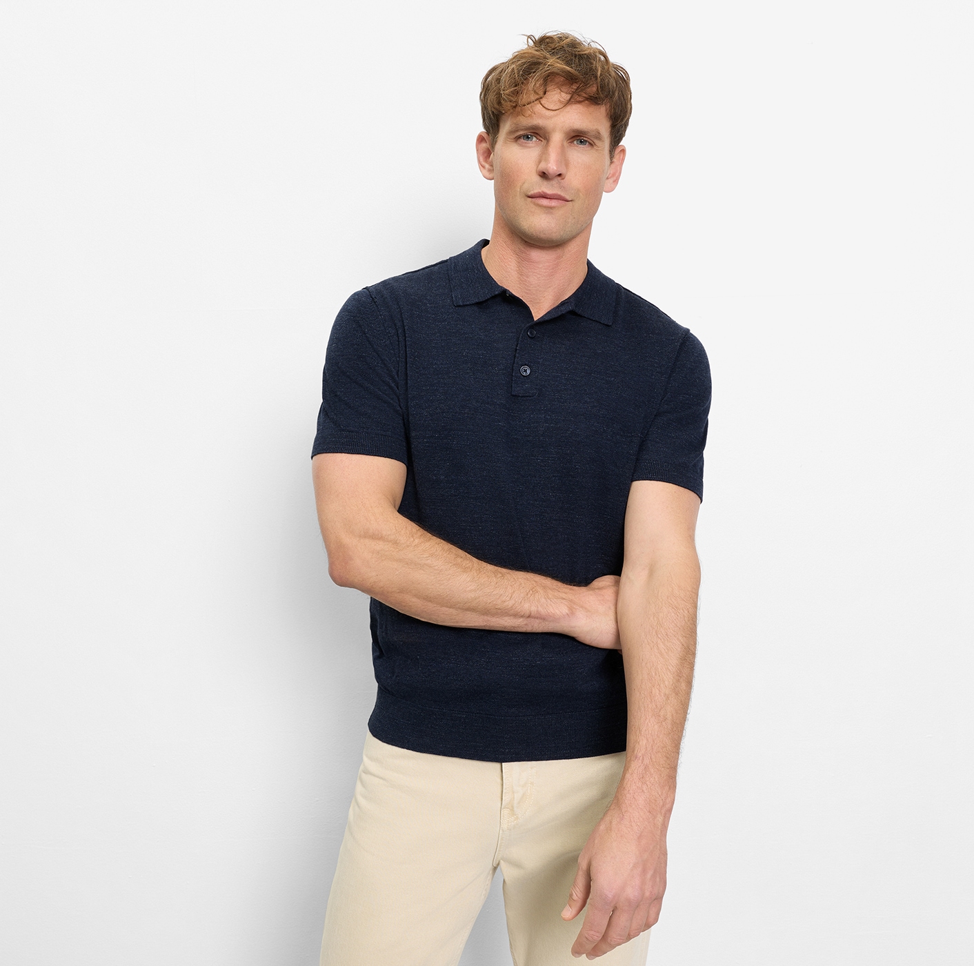 OLYMP Polo »Strick Casual« mit Knopfleiste, regular fit