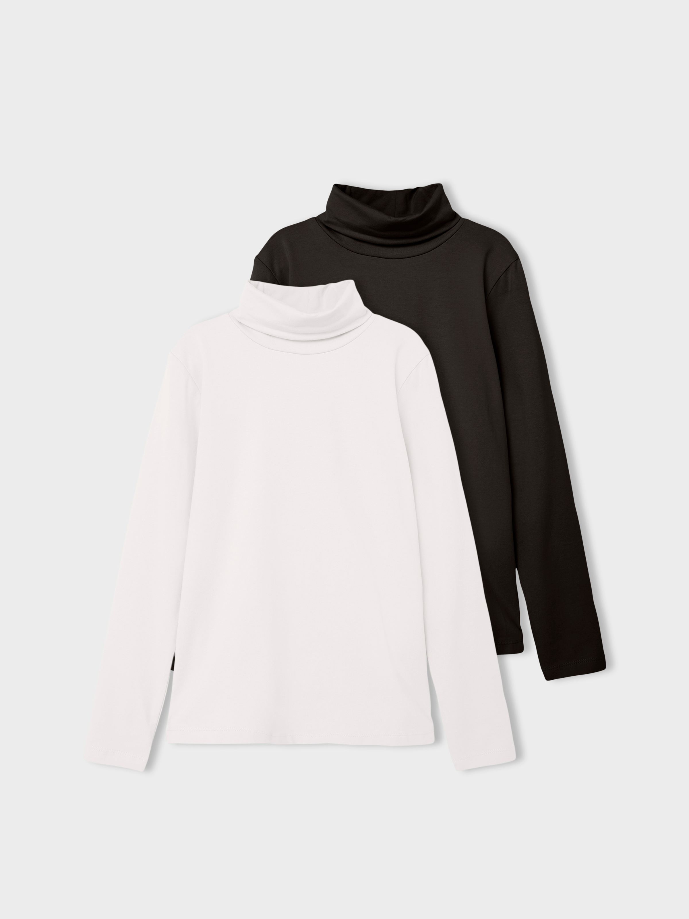 Image of Name It T-Shirt "NKNVIGGO 2P LS SLIM ROLLNECK O NOOS" Packung, 2 Stk.