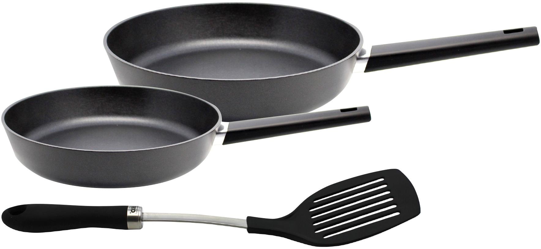 Image of Elo Pfannen-Set »New Wave«, Aluminiumguss, (Set, 3 tlg.), (2 Pfannen inkl. Pfannenwender), Induktion bei Ackermann Versand Schweiz
