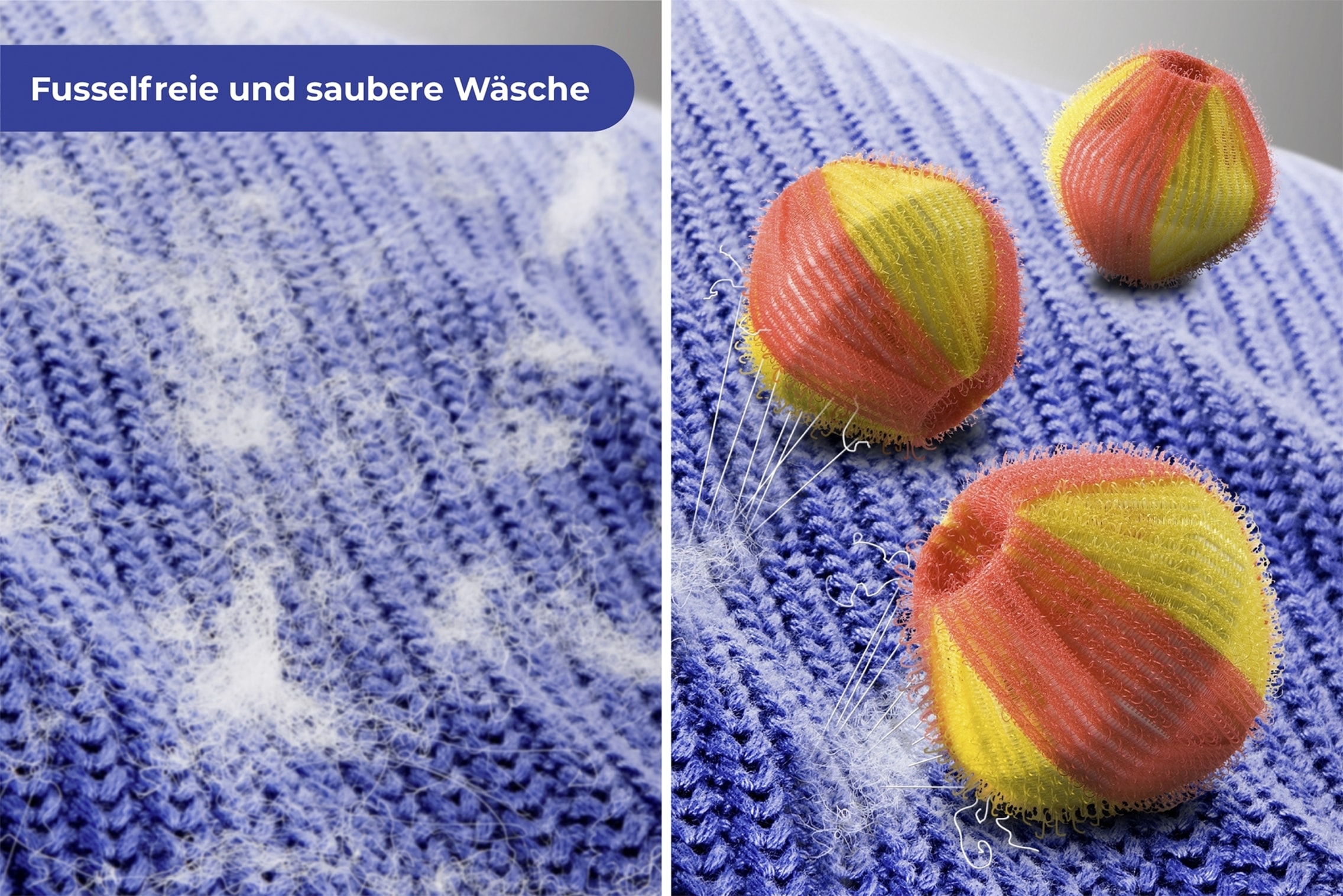 Maximex Wäschekugel »Modell Flusenschreck Jumbo« extra-grosse Wäschebälle für die Waschmascchine, sammeln Flusen & Haare