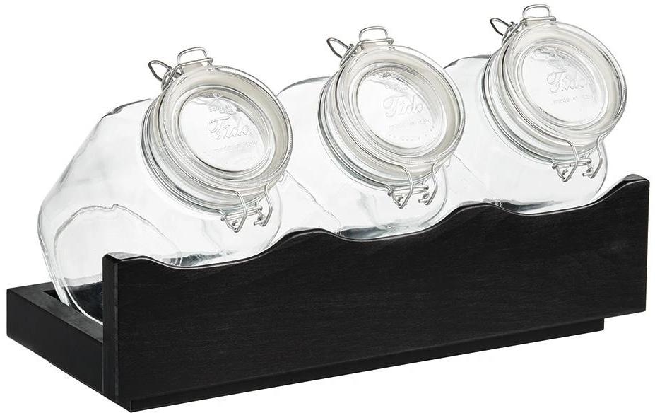 Image of APS Vorratsglas "Good Morning 4-teiliges Set, Buche"