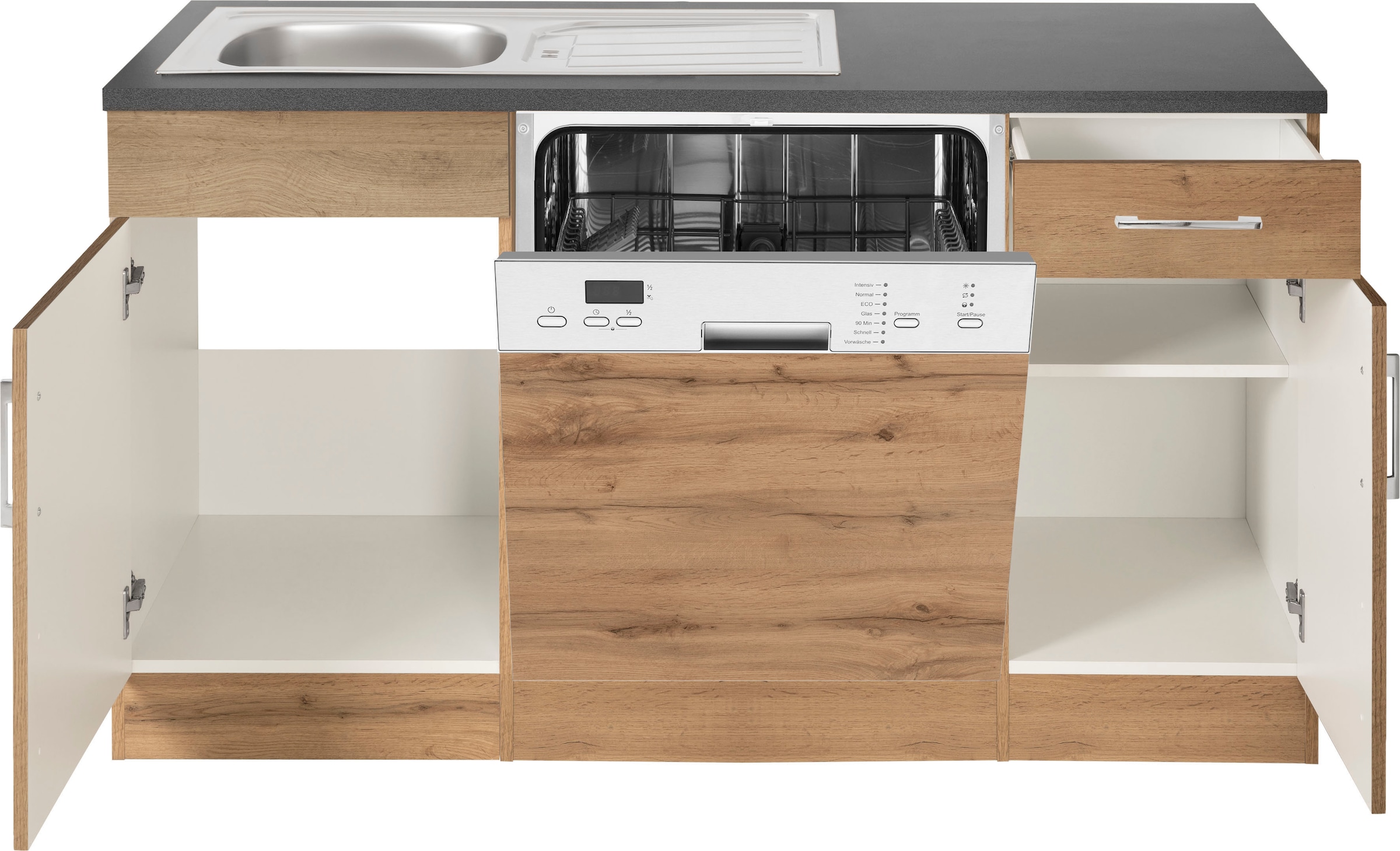 KOCHSTATION Cuisine d'angle »KS-Colmar« sans appareils électriques, largeur d’installation 210/330 cm