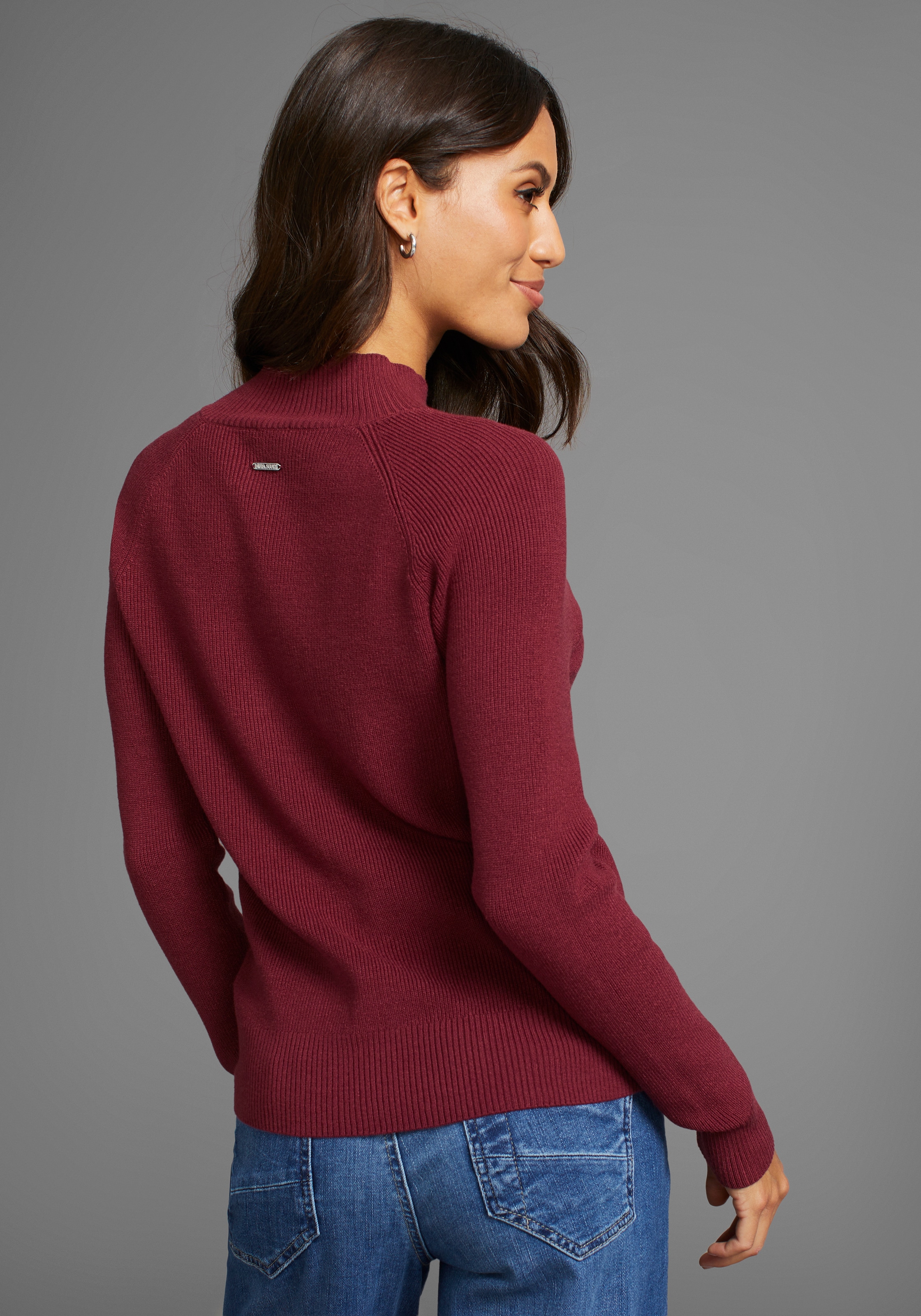 Laura Scott Strickpullover, mit Knopfdetail