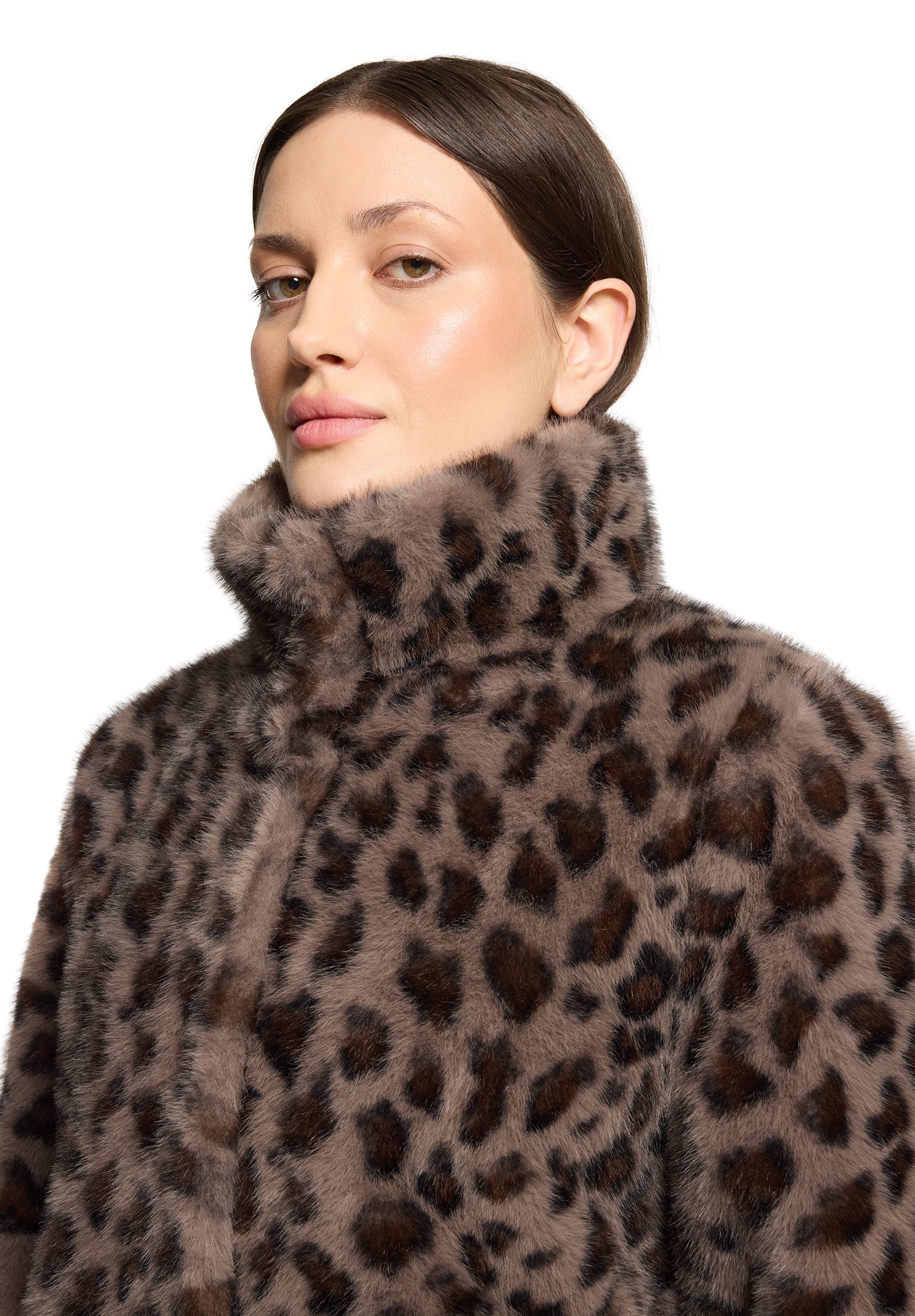 Betty Barclay Veste en peluche avec motif léopard