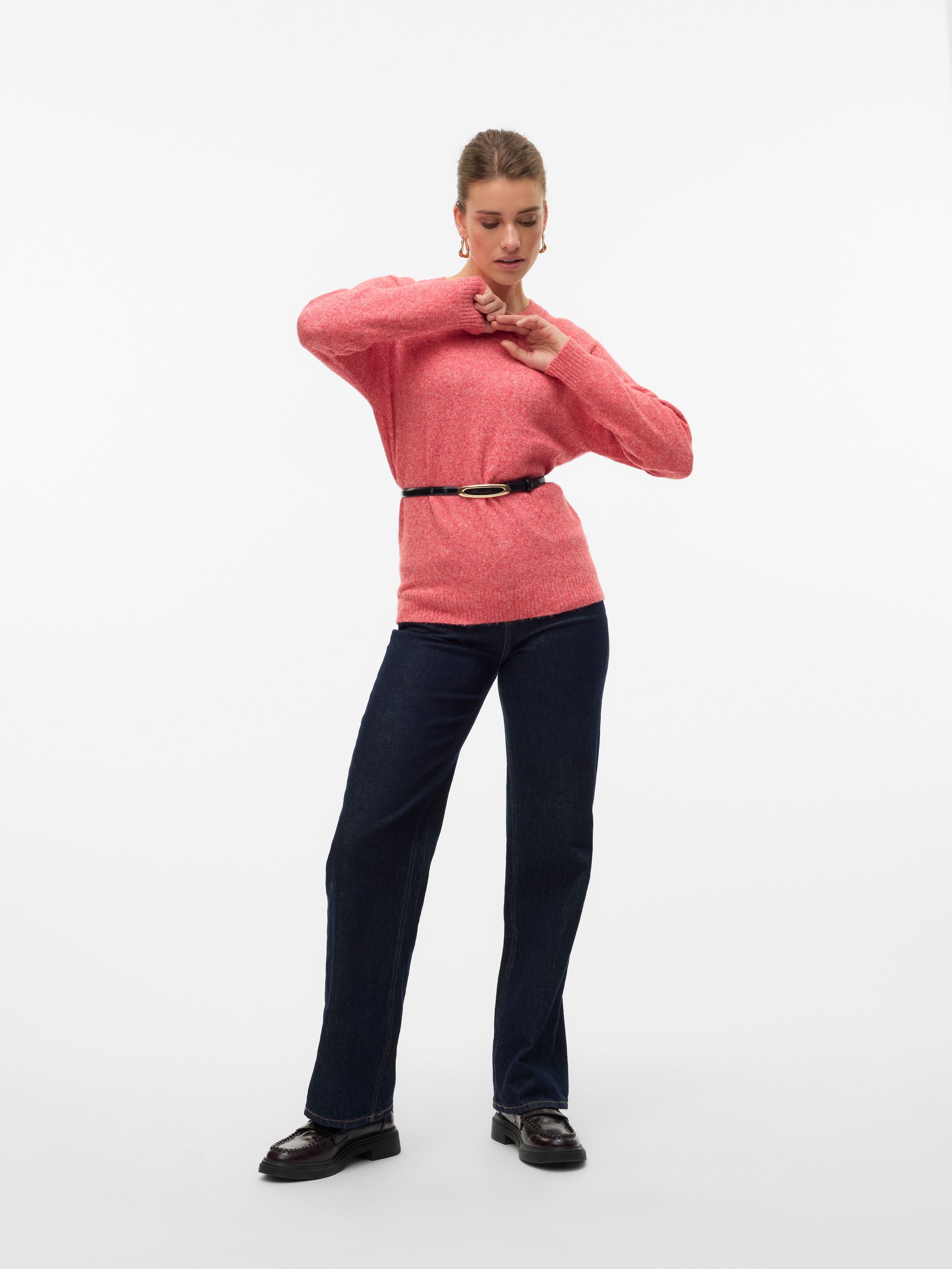 Vero Moda Rundhalspullover »VMDOFFY LS O-NECK BLOUSE GA NOOS«