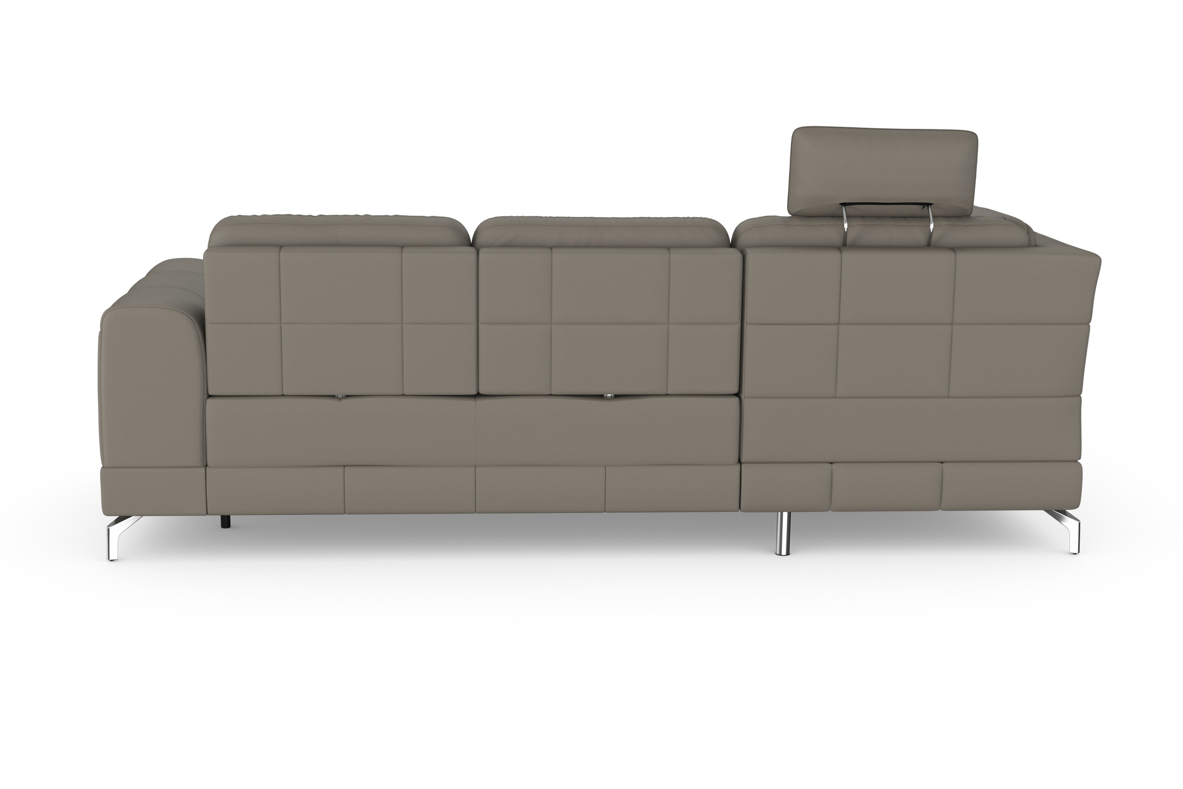 sit&more Ecksofa »Bendigo L-Form«, inklusive Sitztiefenverstellung, Bodenfreiheit 12 cm, in 2 Fussfarben