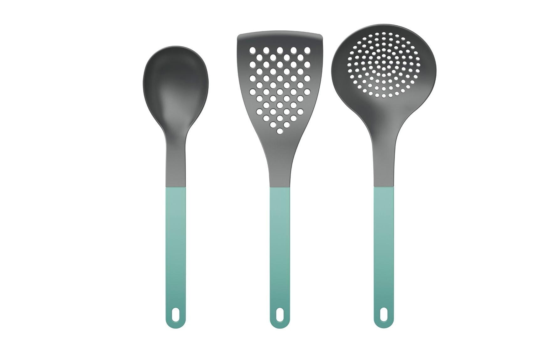Image of Kochbesteck-Set "Rosti Optima 3-teilig" 3-teiliges Kochbesteck-Set Optima aus Nylon, Nordic Green