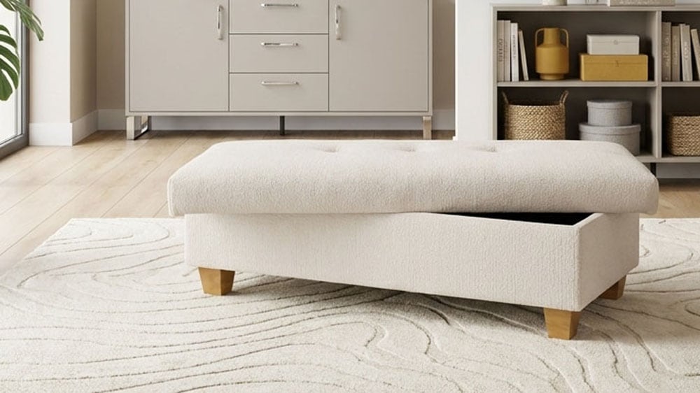 GOODproduct Hocker »Egedal« Polsterhocker Egedal mit Staufach, passend zum Sofa