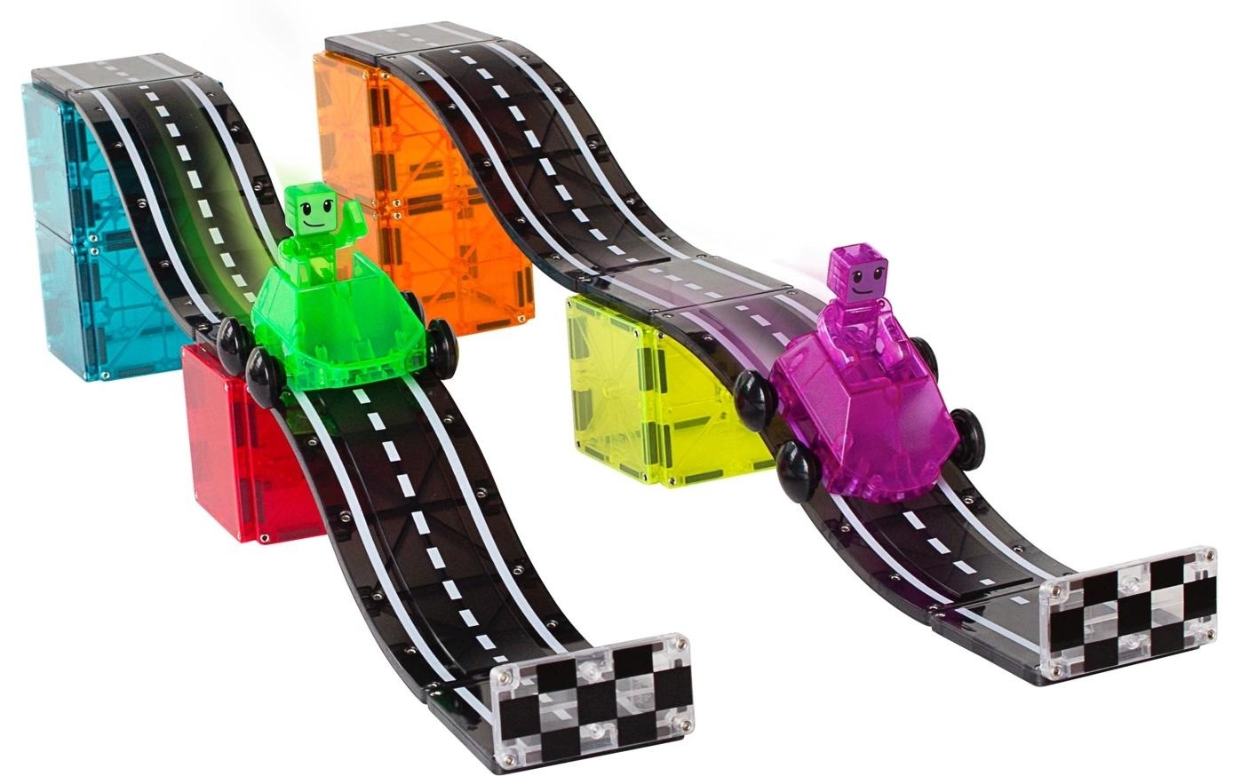 Autorennbahn »Magna-Tiles Downhill Duo Set«