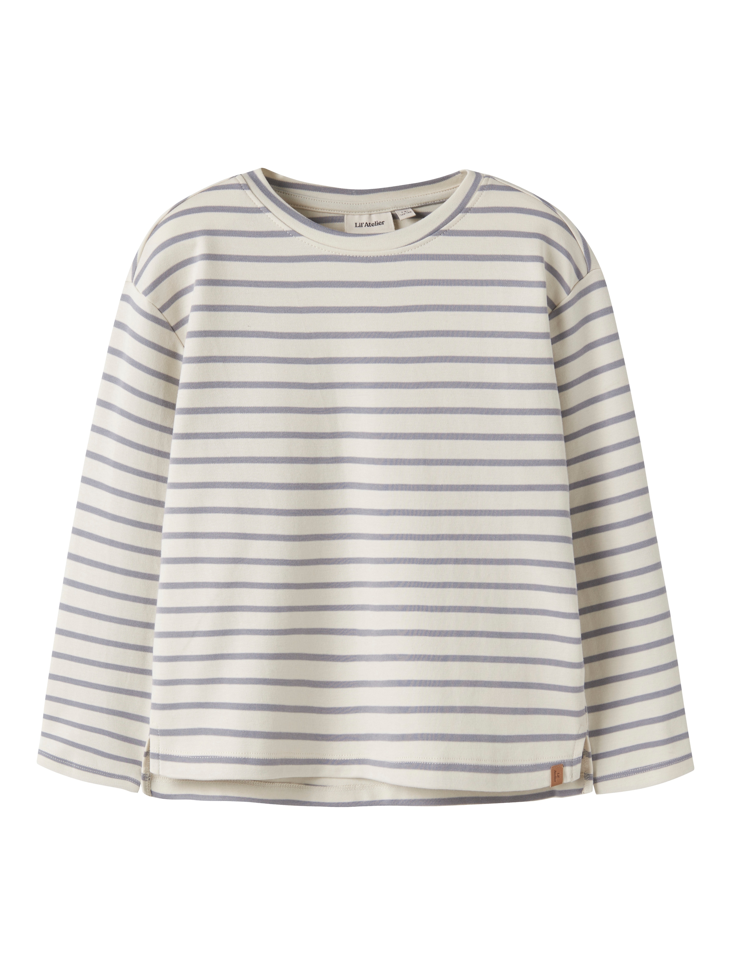 Lil' Atelier T-shirt à manches longues »NMMLIMIA LS LOOSE TOP LIL NOOS« jersey doux, coton pur