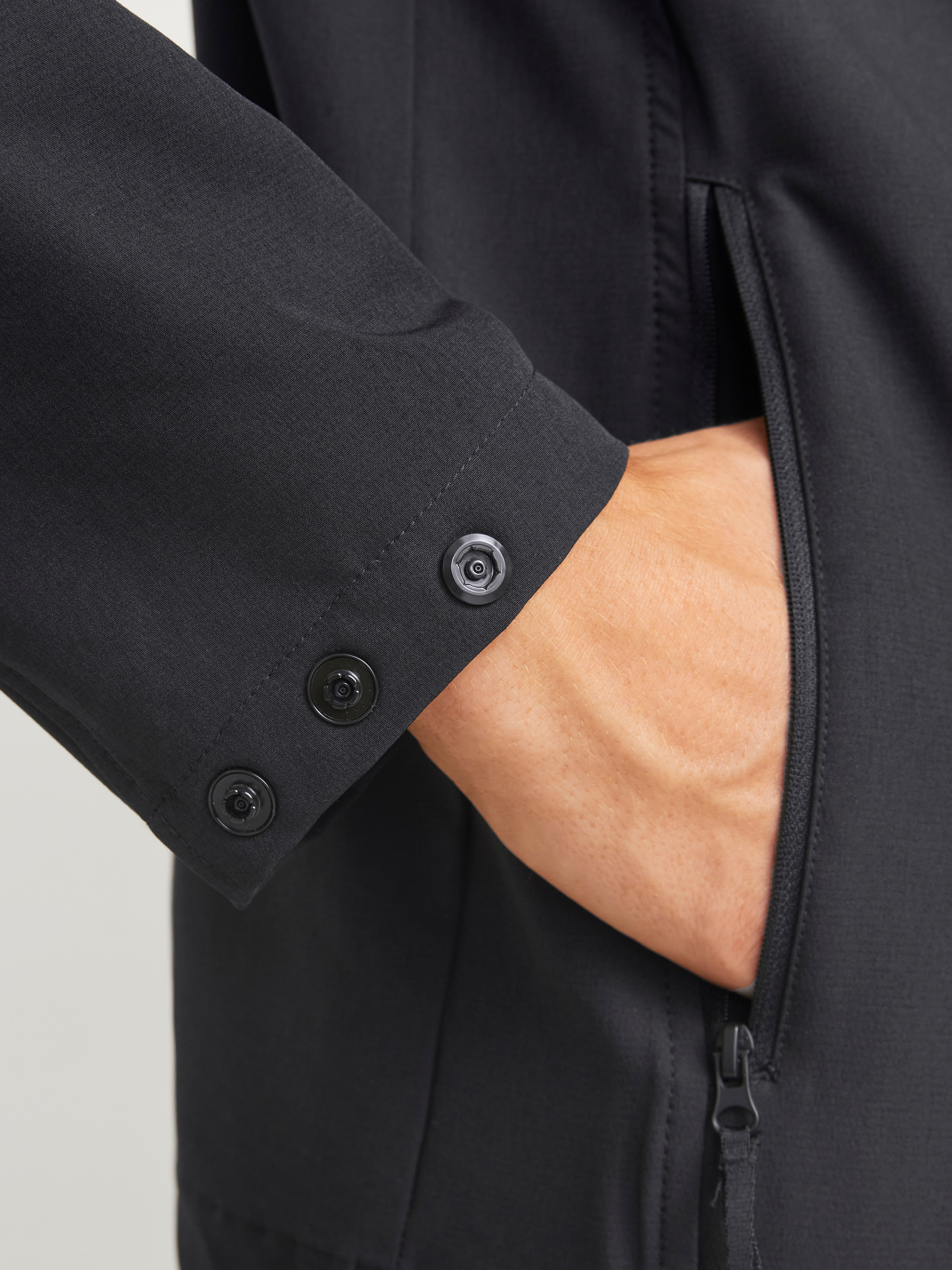 Jack & Jones Langarmhemd »JCOAERO SHIRT JACKET LS NOOS«, mit Reissverschluss