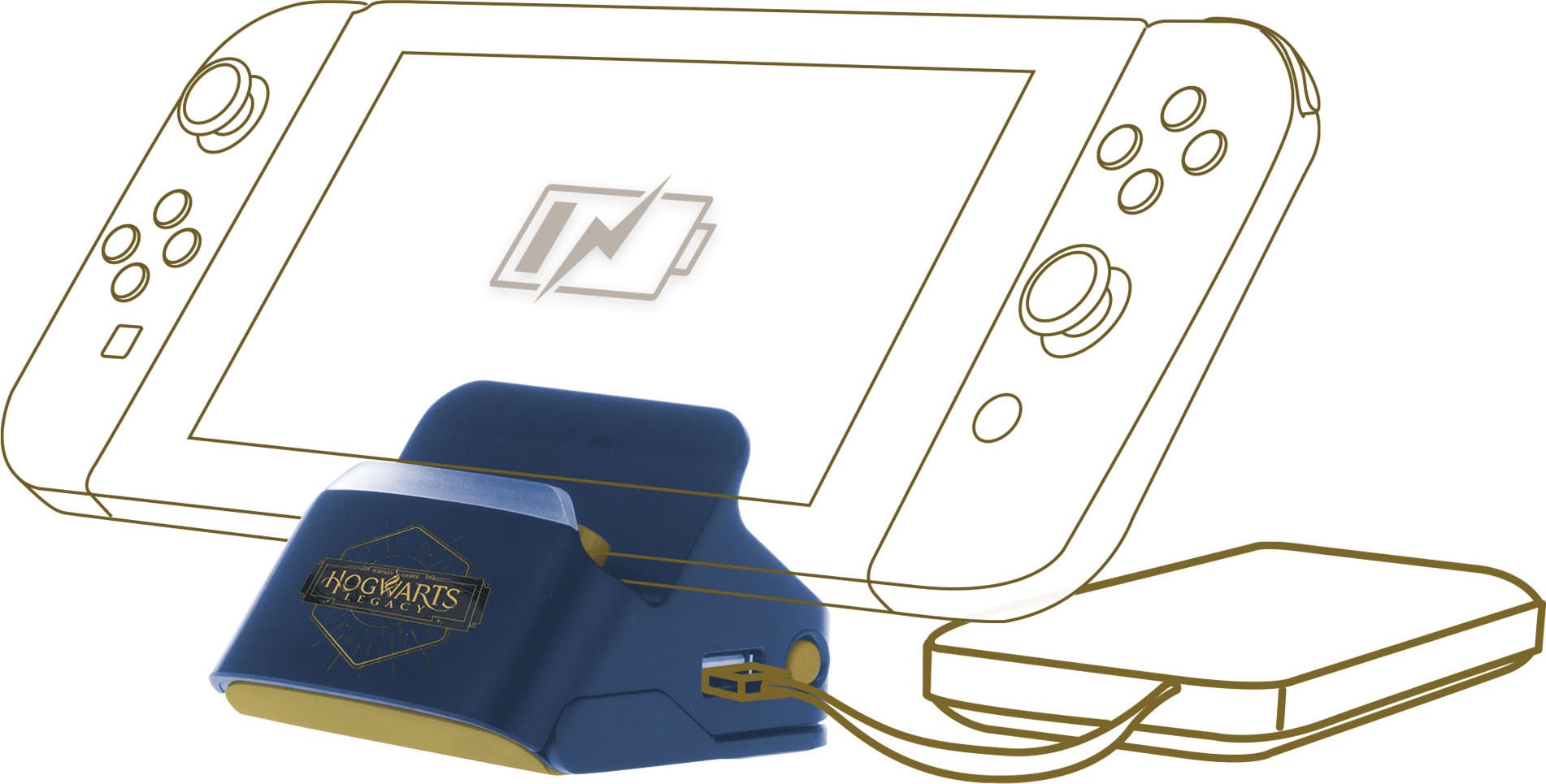 Freaks and Geeks Zubehör Nintendo »Dock & Stand für Switch Controller Hogwarts Legacy logo«