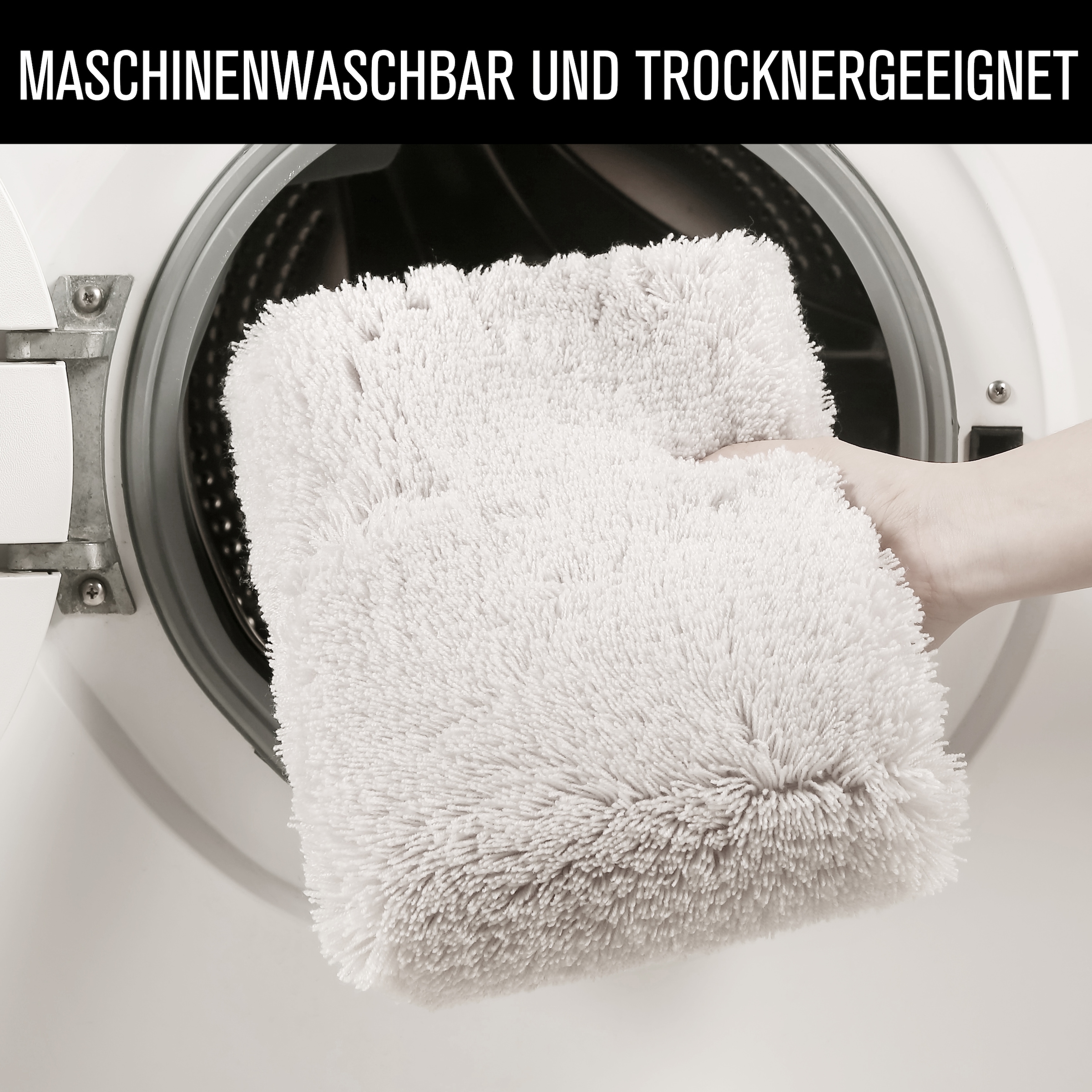 Bruno Banani Badematte »Lana, Badvorleger, Badezimmer Teppich« Höhe 25 mm rutschhemmend beschichtet fussbodenheizungsgeeignet | schnell trocknend | strapazierfähig Badteppich, Badematten, unifarben, auch als 3 teiliges Set & rund