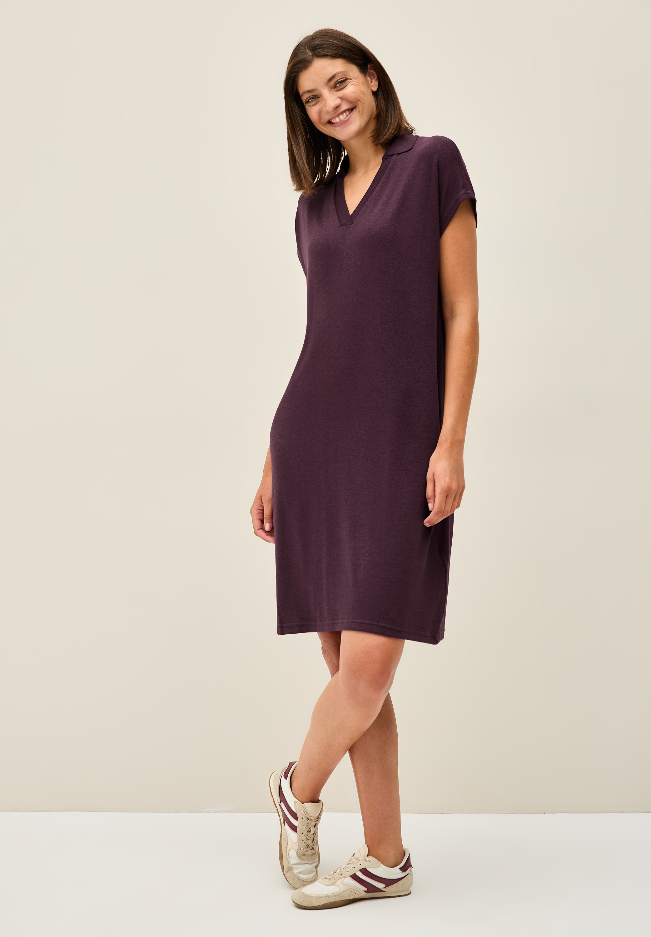 Image of Cecil Strickkleid Ohne Taschen mit Kragen
