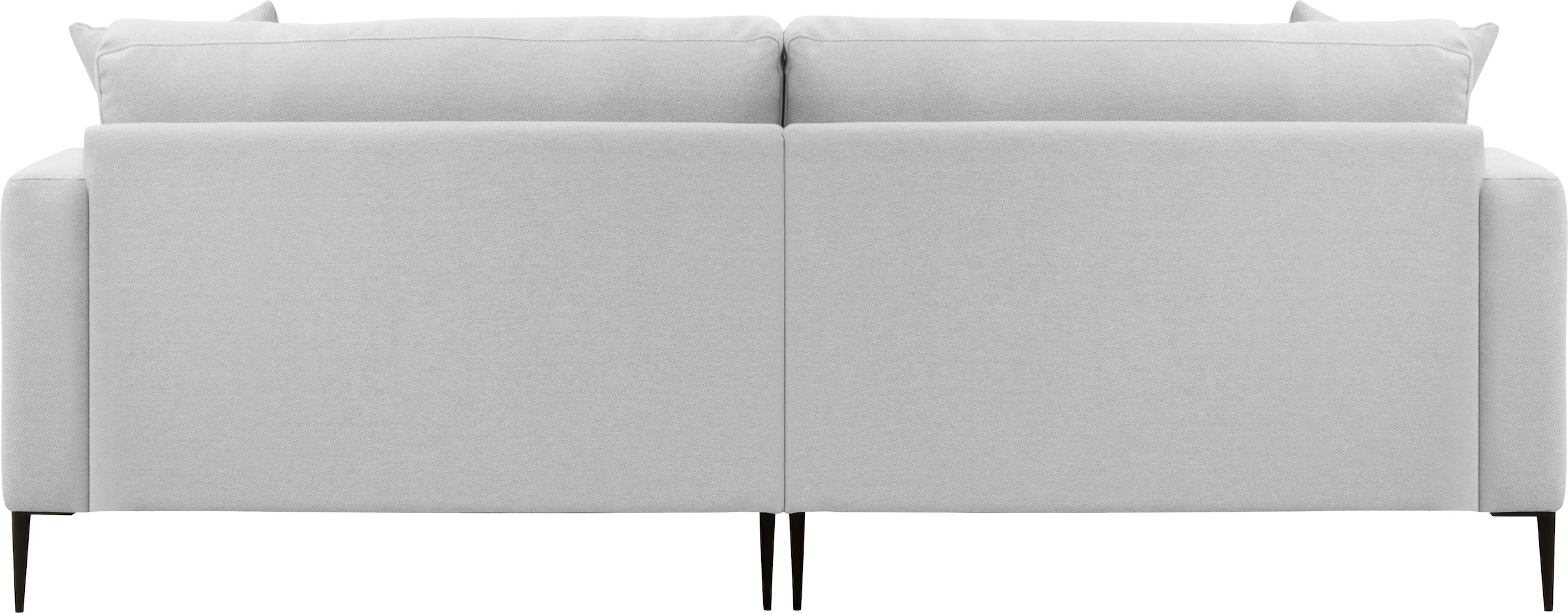 Leonique 2-Sitzer »Cozy elegantes Designsofa, Masse B/T/H: 151/97/80 cm«, mit losen Kissen und Metallbeinen