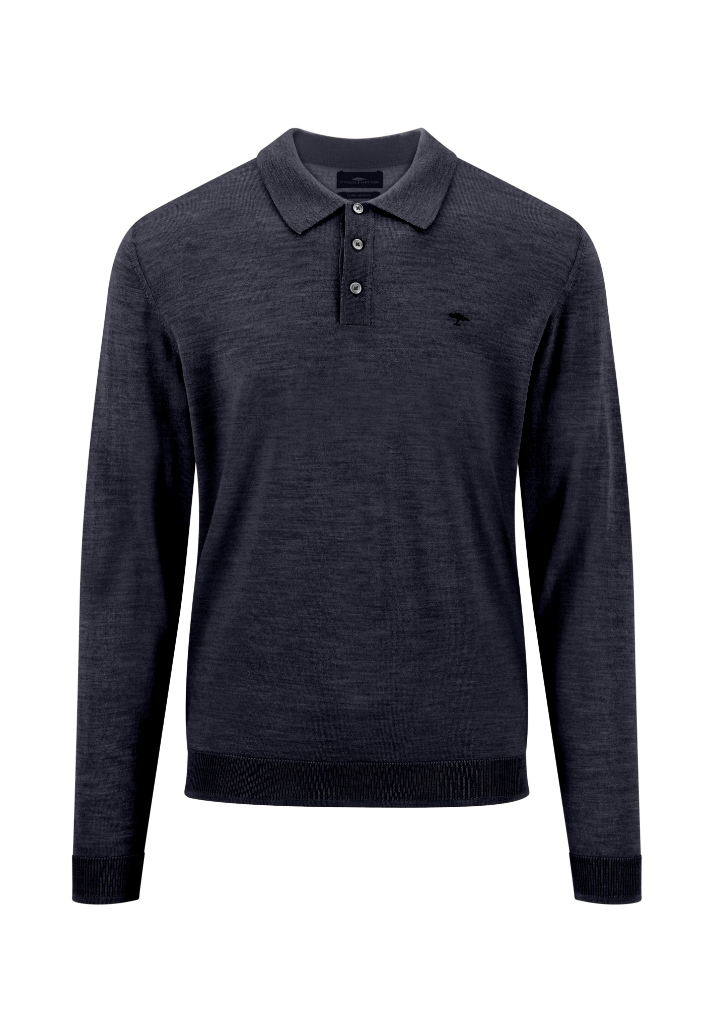 FYNCH-HATTON Pull à col polo Langarm mit Knopfleiste