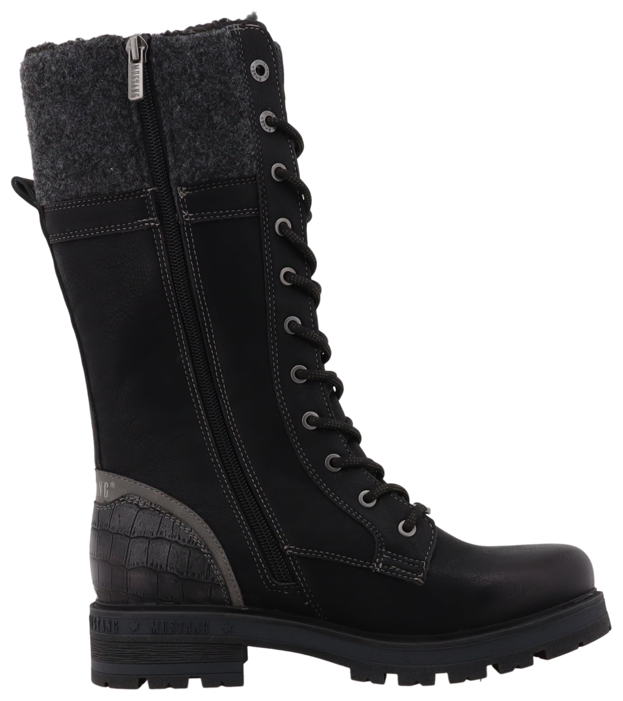 Mustang Shoes Winterstiefel »Darleen«  Schnürstiefel mit Reissverschluss