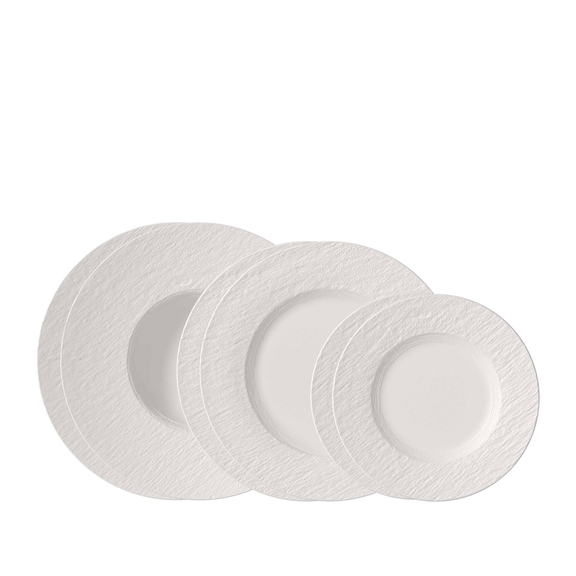 Image of Villeroy & Boch Teller-Set "Manufacture Rock Tellerset" Premium Porzellan