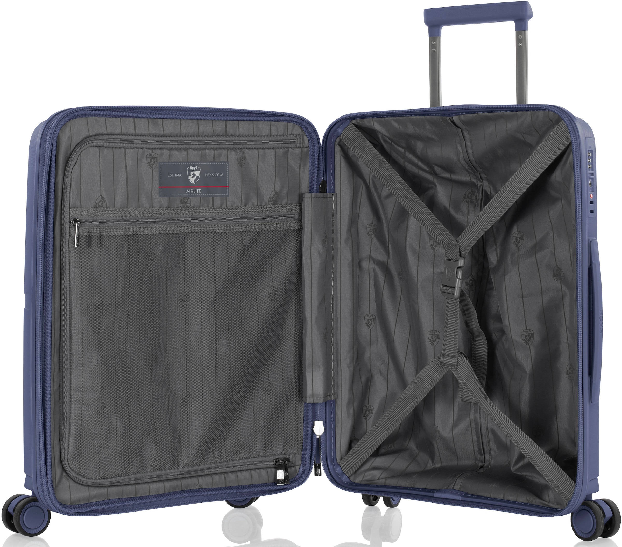 Heys Hartschalen-Trolley »AirLite, verschiedene Grössen und Farben«, 4 Rollen, Heys x Joachim Llambi Hartschalen-Koffer TSA Schloss