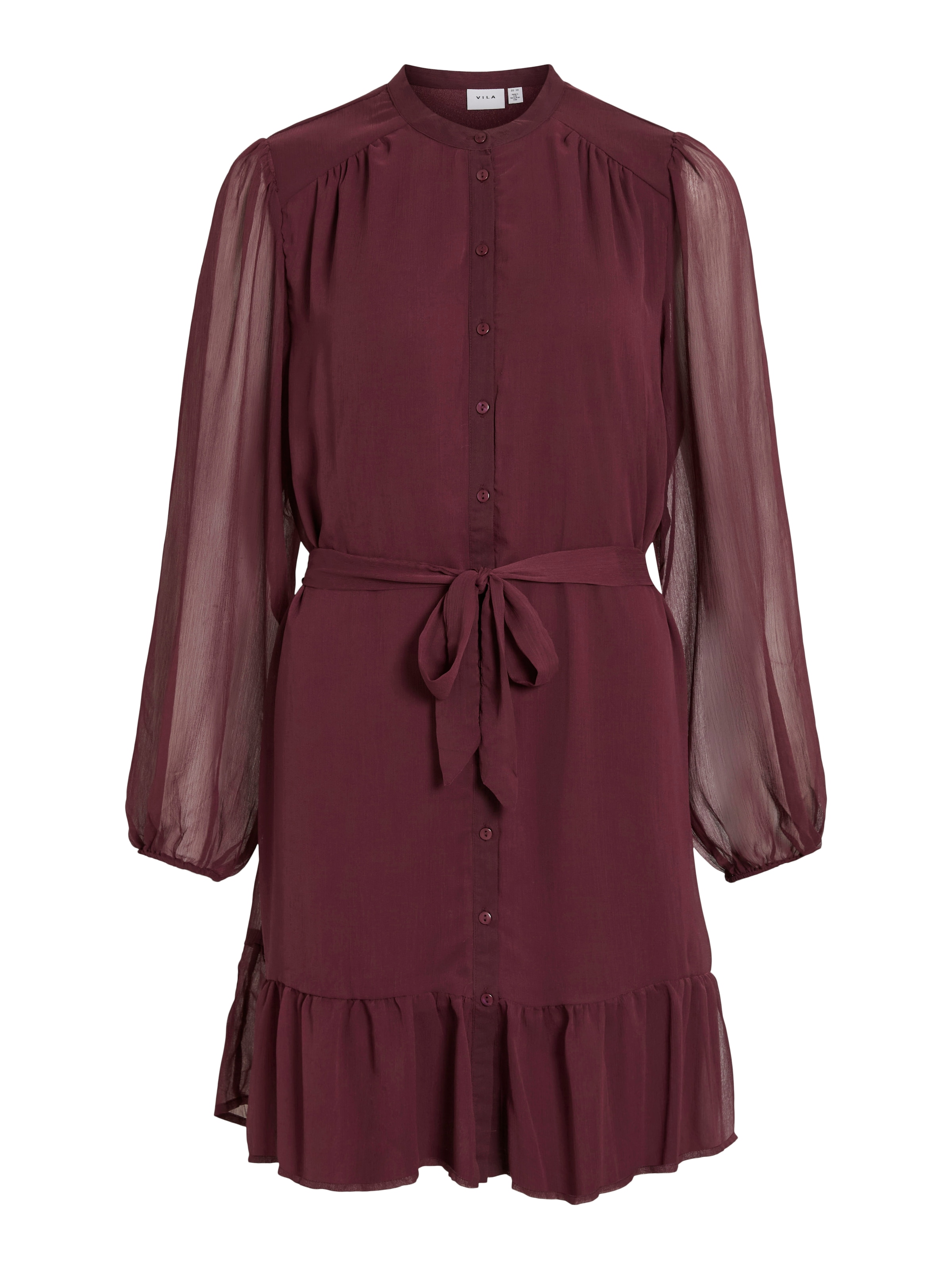 Image of Vila Chiffonkleid "VIFALIA L/S DRESS - NOOS" Sommerkleid