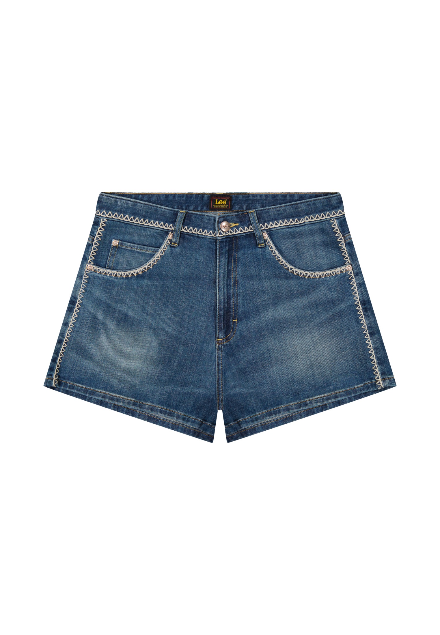 Image of Lee Slim-fit-Jeans "Lee Jeansshorts Zigzag Rider"