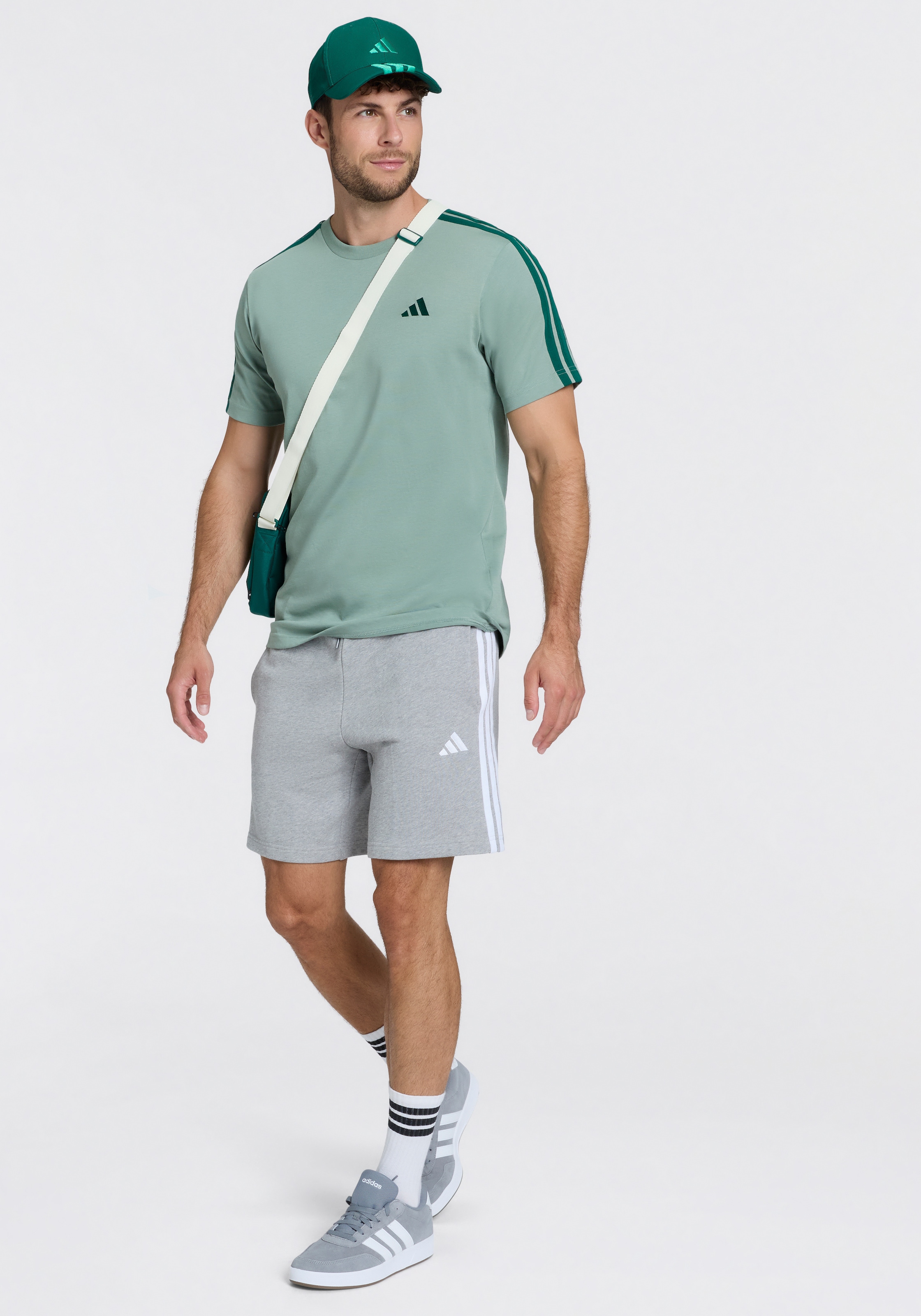 adidas Sportswear Short »ESSENTIALS 3-STREIFEN, FRENCH TERRY«