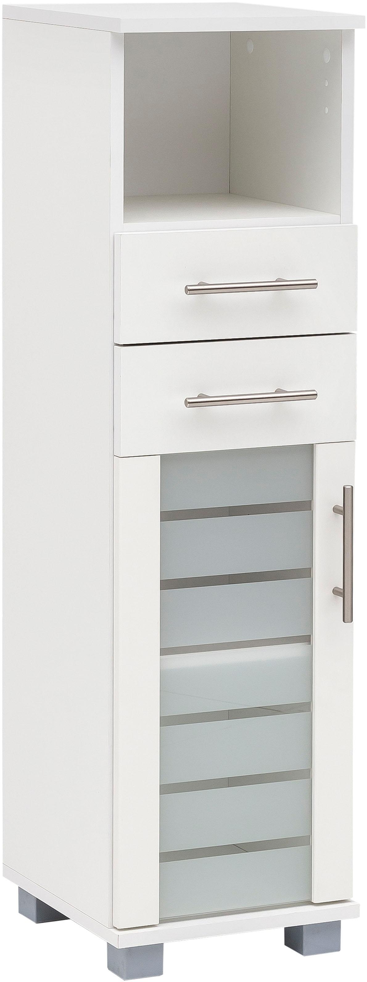 Image of Schildmeyer Midischrank »Nikosia«, Breite 30 cm, mit Glastür, 2 Schubladen, hochwertige MDF-Fronten, Metallgriffe bei Ackermann Versand Schweiz