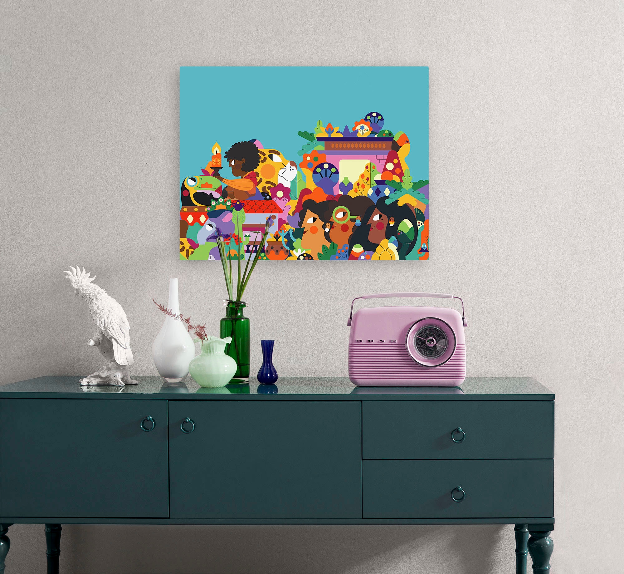 Komar Leinwandbild »Encanto Colours of Columbia - Grösse 30 x 40 cm«, Disney, (1 St., 30 x 40 cm (Breite x Höhe), Keilrahmenbild mit Echtholzrahmen, Kinderzimmer