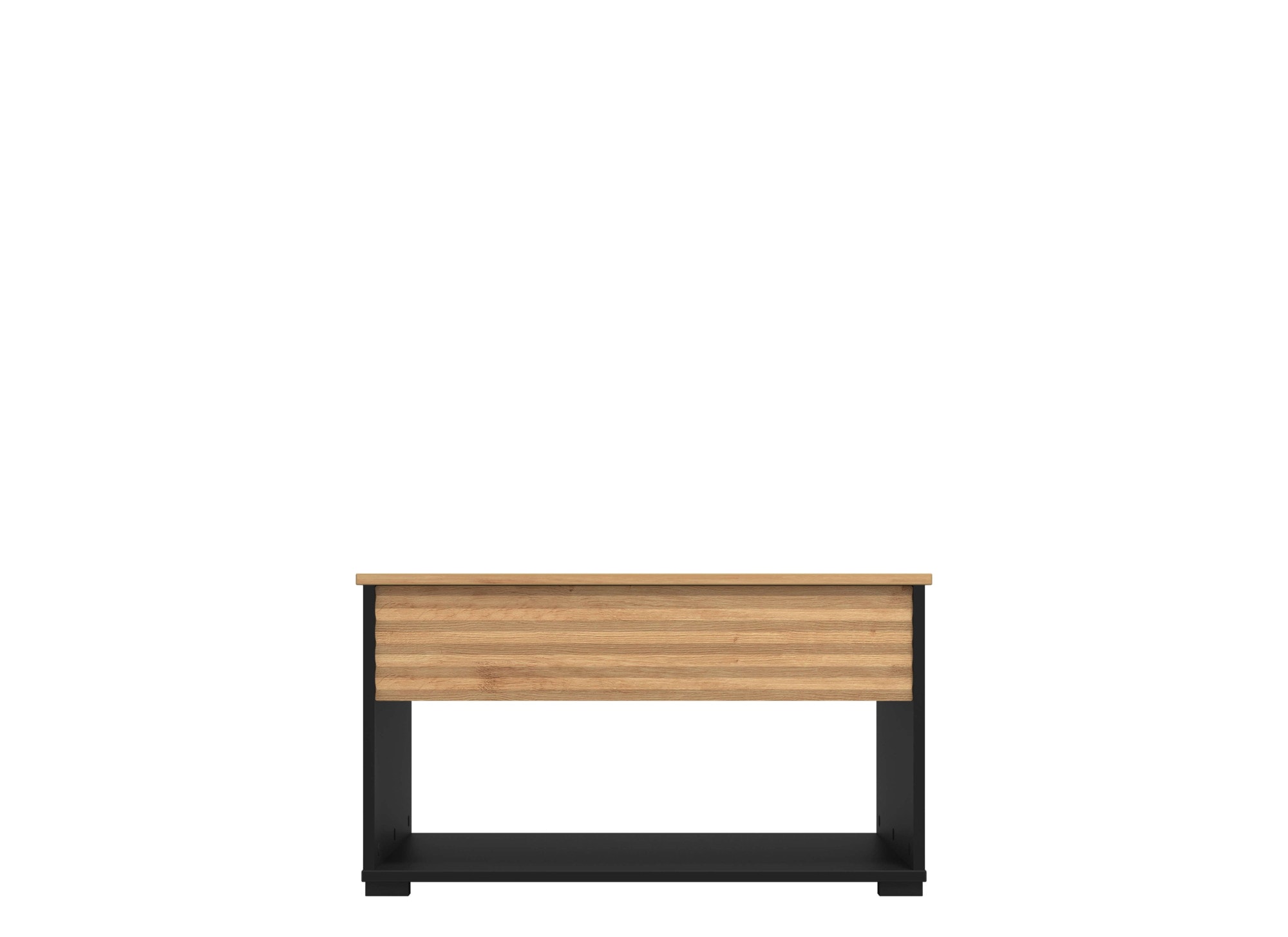 Home affaire Couchtisch »Taranto Kaffeetisch, 80 cm, quadratische Form, modern design«, höhenverstellbar Tischplatte, geschlossenes Fach, schwarz oder weiss
