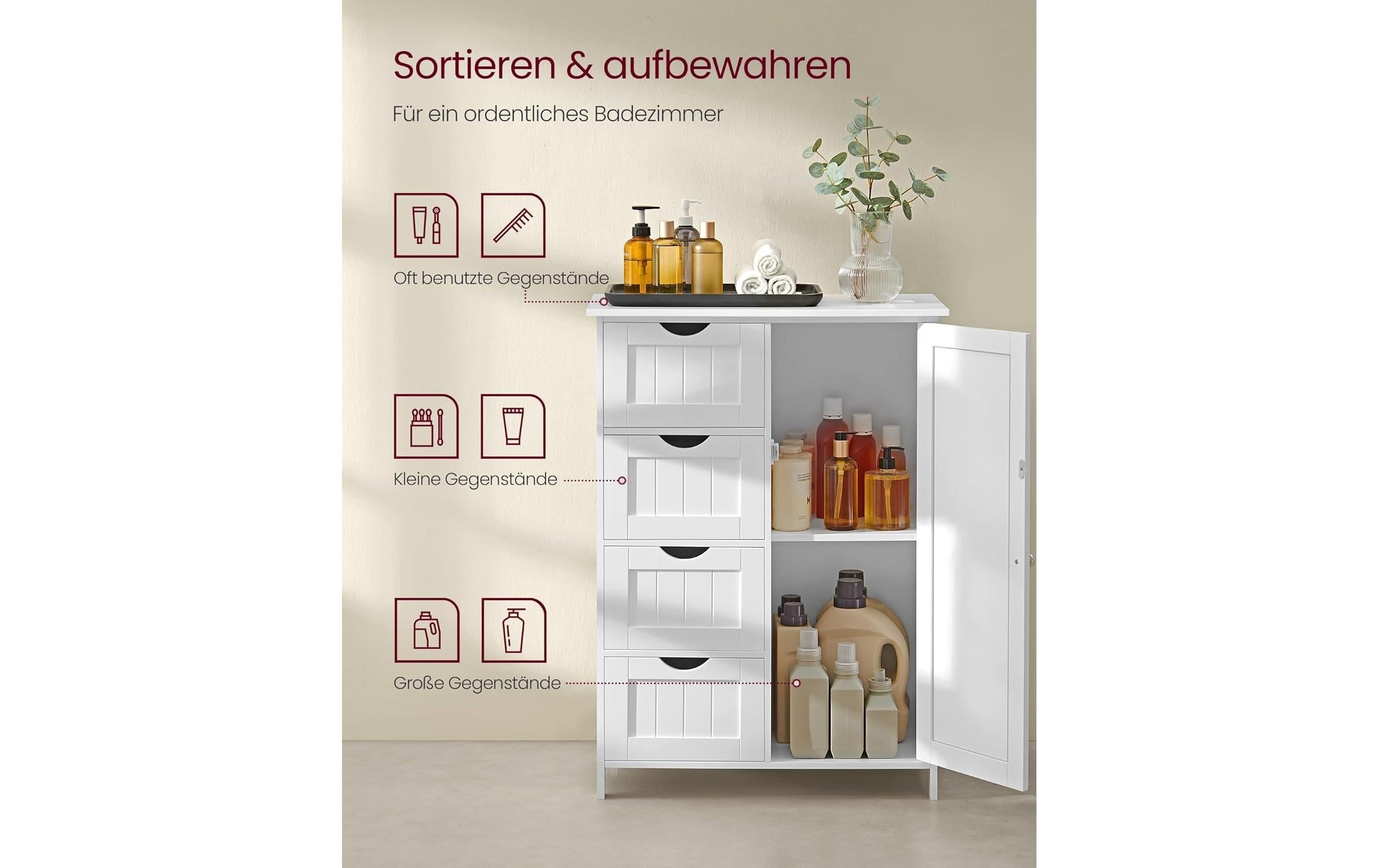 VASAGLE Armoire multi-usages »Badezimmerschrank«