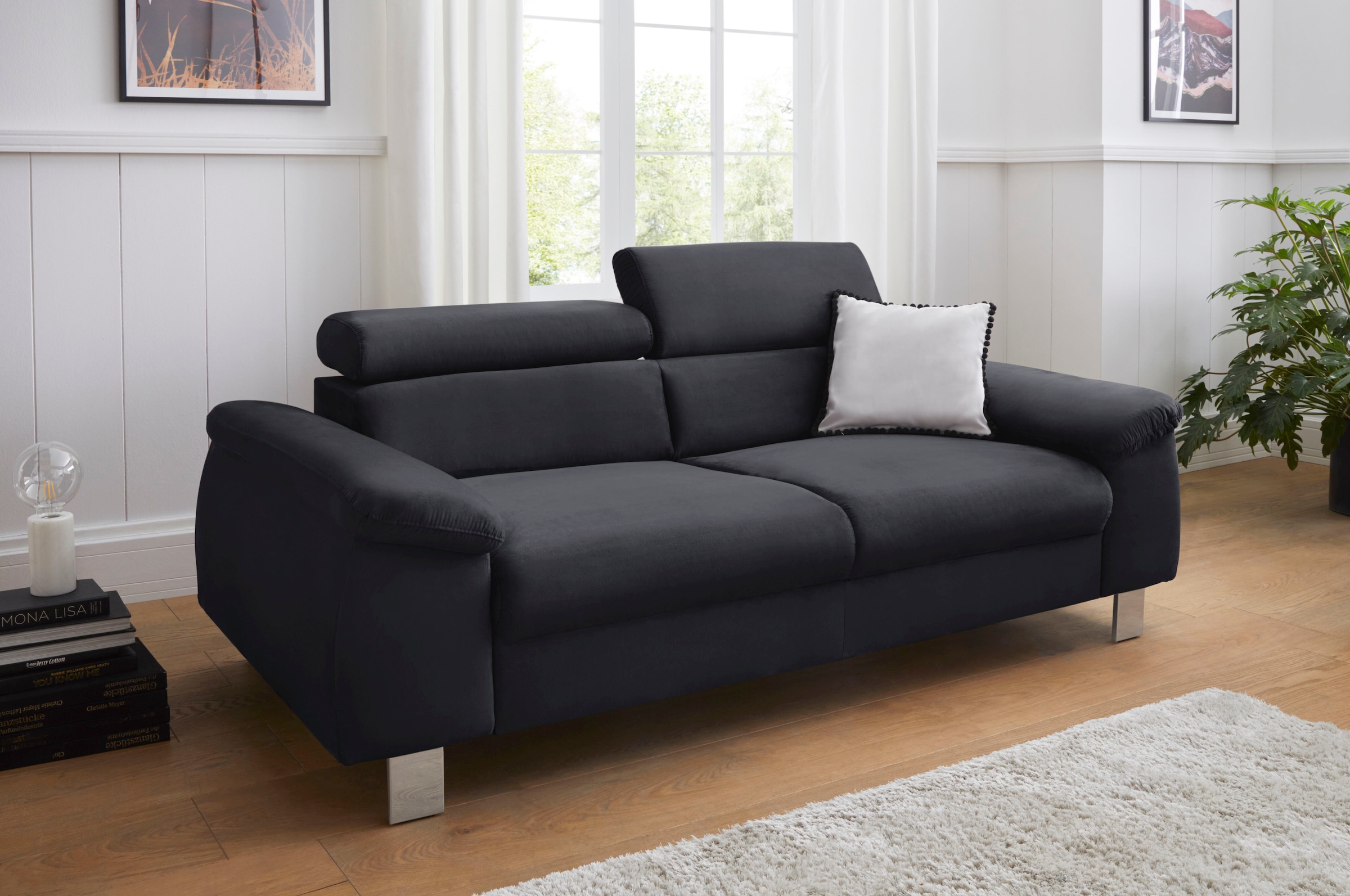 COTTA 3-Sitzer »Komaris, B: 193 cm« mit Kopfteilverstellung