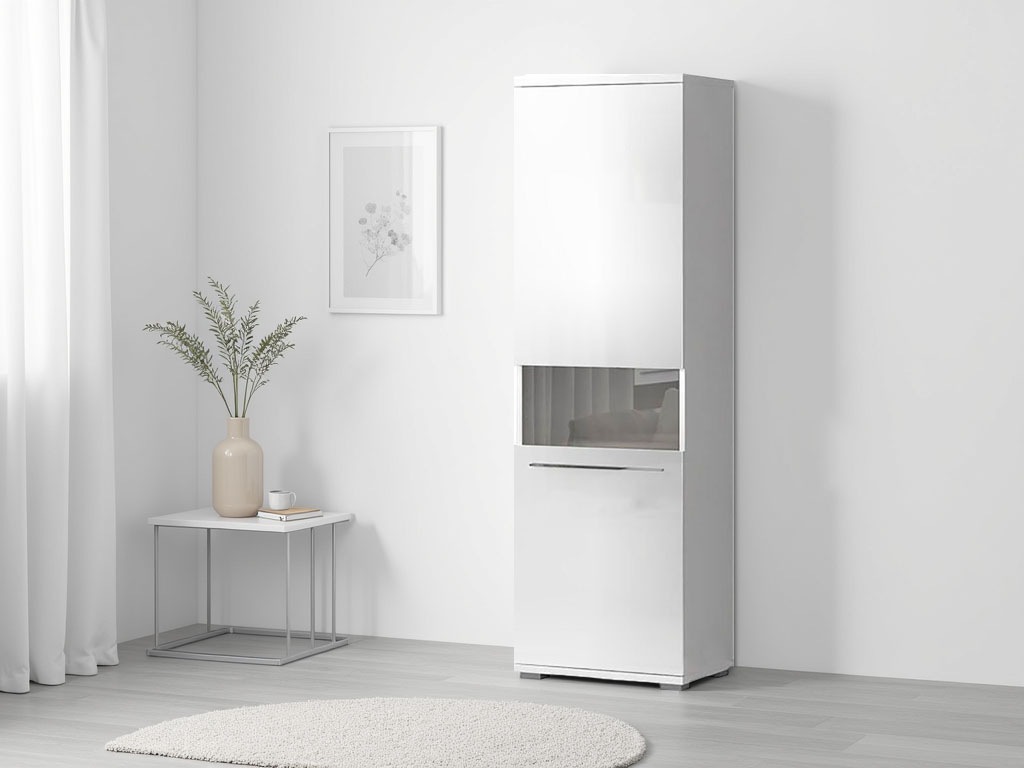 Image of GOODproduct Vitrine "Piano" (H/B/T): 193/60/40,2cm, UV lackiert, Soft-Close Funktion