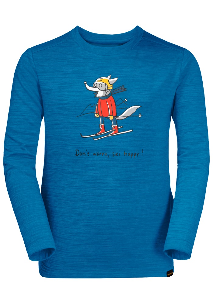 Image of Jack Wolfskin Rundhalspullover »SKIING WOLF LONGSLEEVE KIDS« bei Ackermann Versand Schweiz