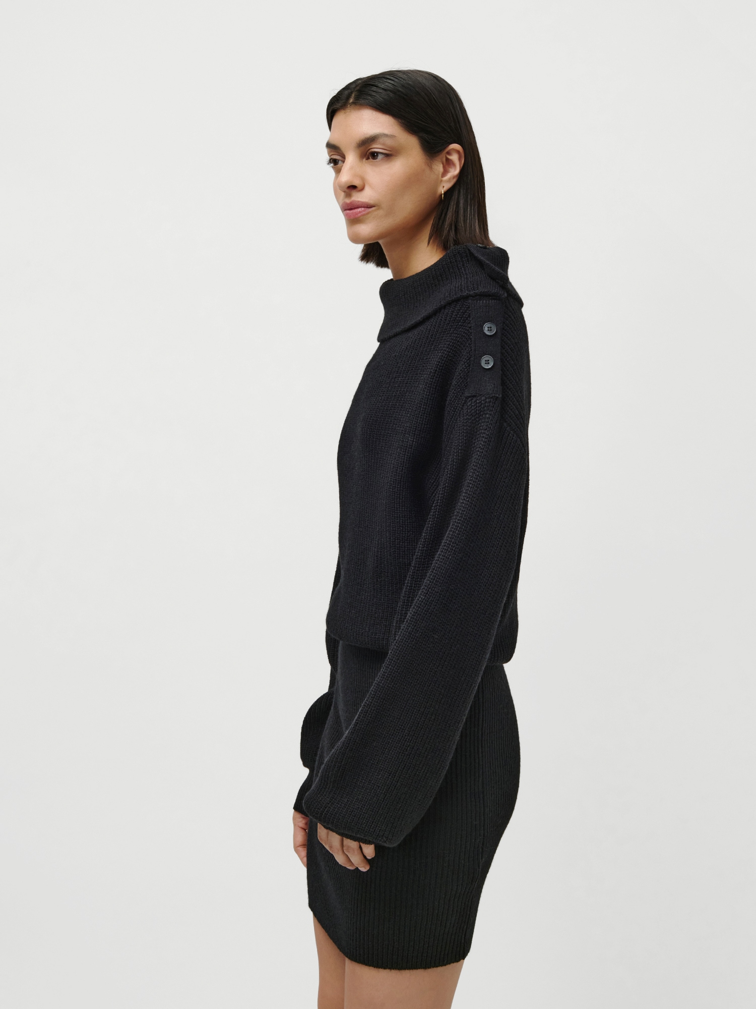 LeGer Mini-robe »Cara, LeGer by Lena Gercke« Sans poche Strickkleid, normale Passform