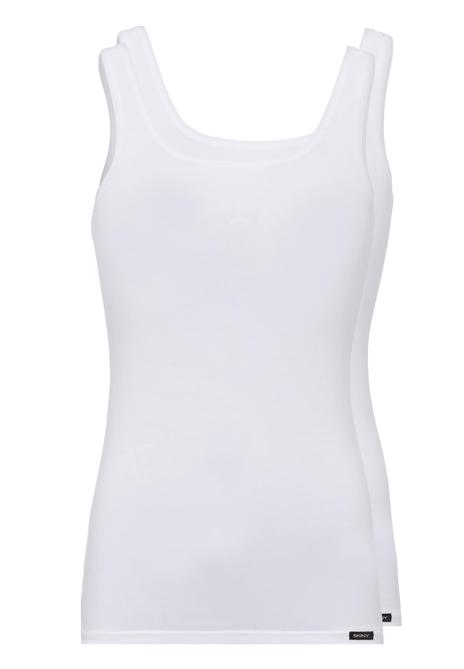 Skiny Unterhemd, (Packung, 2 St.), mit kleinem Weblabel am Saum-Skiny 1