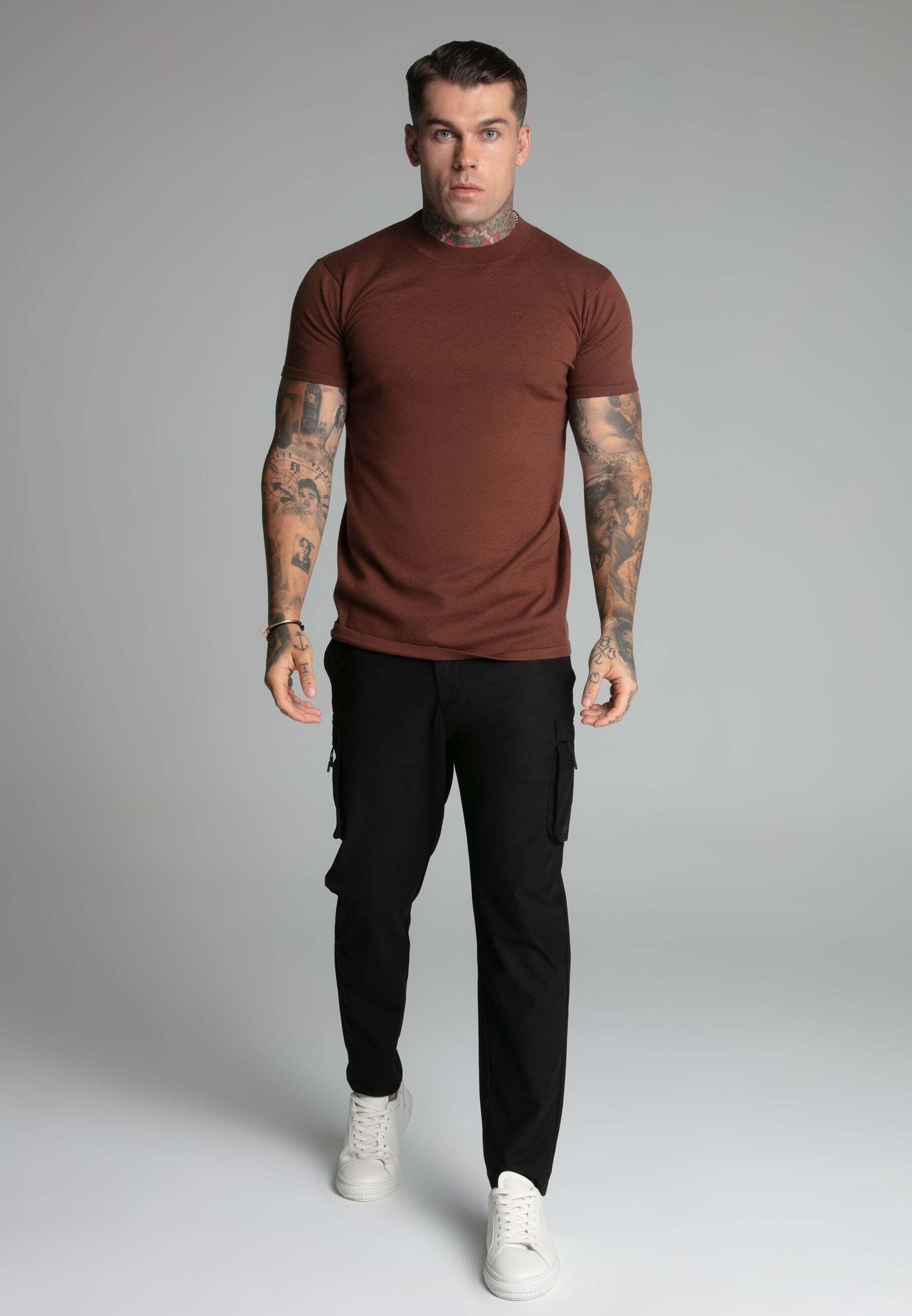 Siksilk T-Shirt »Siksilk T-Shirt Muscle Fit T-Shirt«