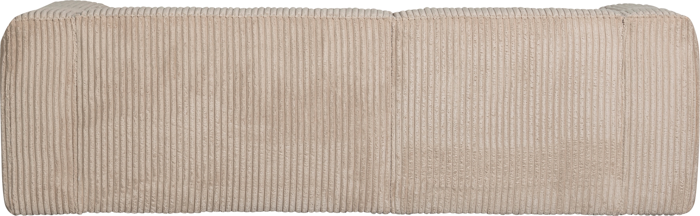 WOOOD Canapé d'angle »Bean Ripsbezug vollständig bezogen, H 73 x B 254 x T 175 cm« gauche, capacité de charge 100 kg par siège, bonne résistance à l'usure