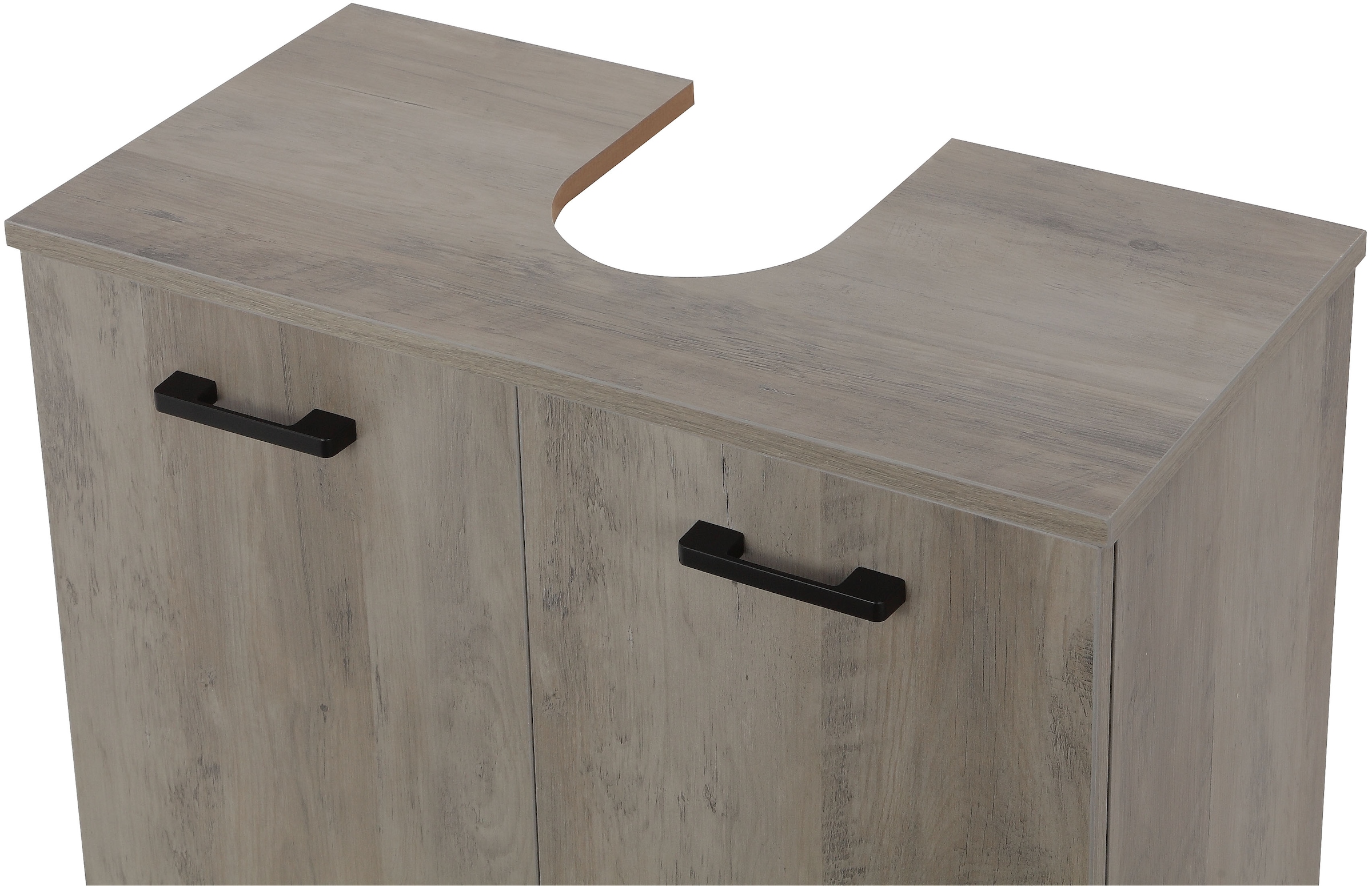 welltime Waschbeckenunterschrank »Florenz,Breite 60cm, 2 Tür, 2 Fächer, mit Siphonausschnitt, MDF-Front« in verschiedenen Farben erhältlich, Badmöbel, Badschrank, Kommode, Bad