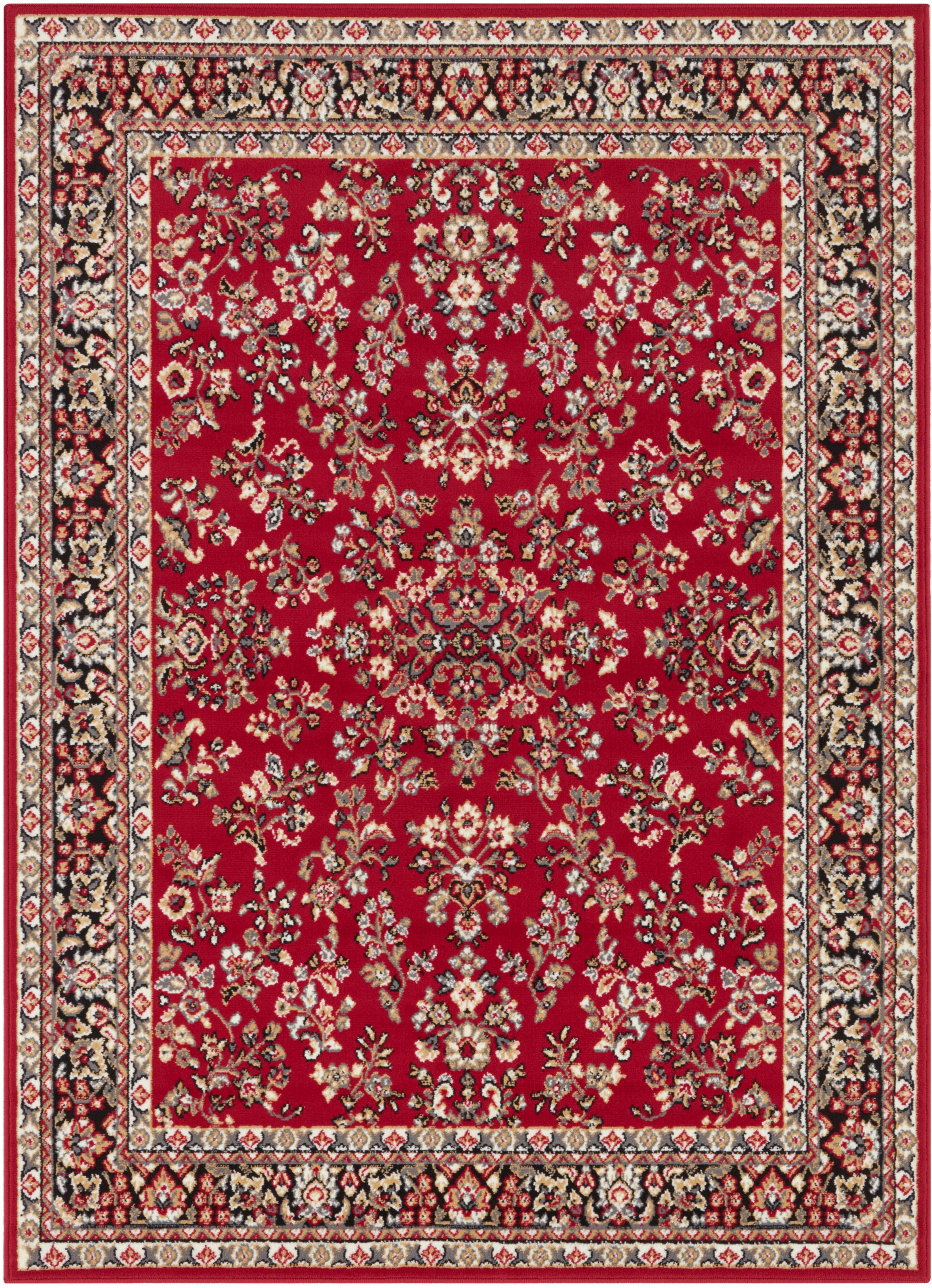 my home Teppich »Halton«, rechteckig, 8 mm Höhe, Kurzflor, Orient-Optik, mit Bordüre, Läufer, pflegeleicht, gekettelt