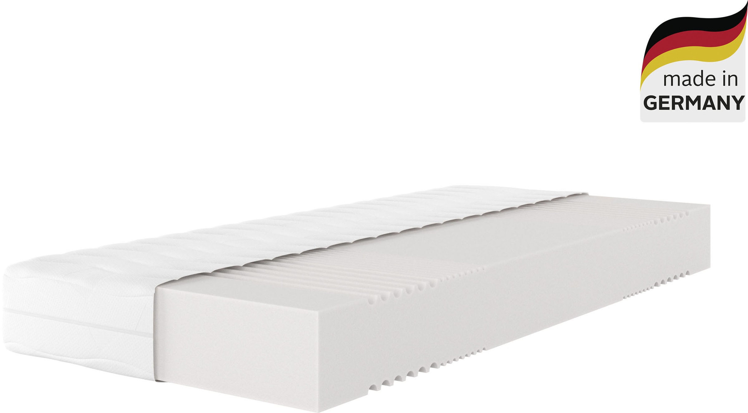 Image of GOODproduct Komfortschaummatratze "Lasse, Matratze 90x200 cm, 140x200 cm & weitere Grössen, in H2-H4" 22 cm hoch 1 Stk. tlg. Stiftung Warentest "GUT (2,3)", getestet in 90x200, Härtegrad 4