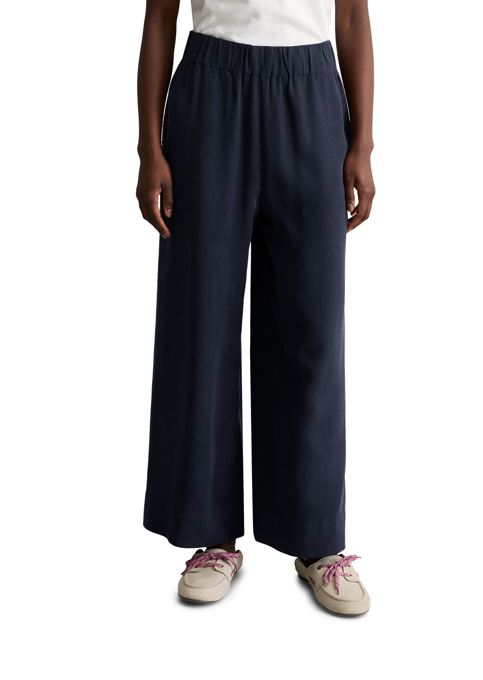 Image of Marc OPolo DENIM Culotte relaxed fit aus LENZING Lyocell