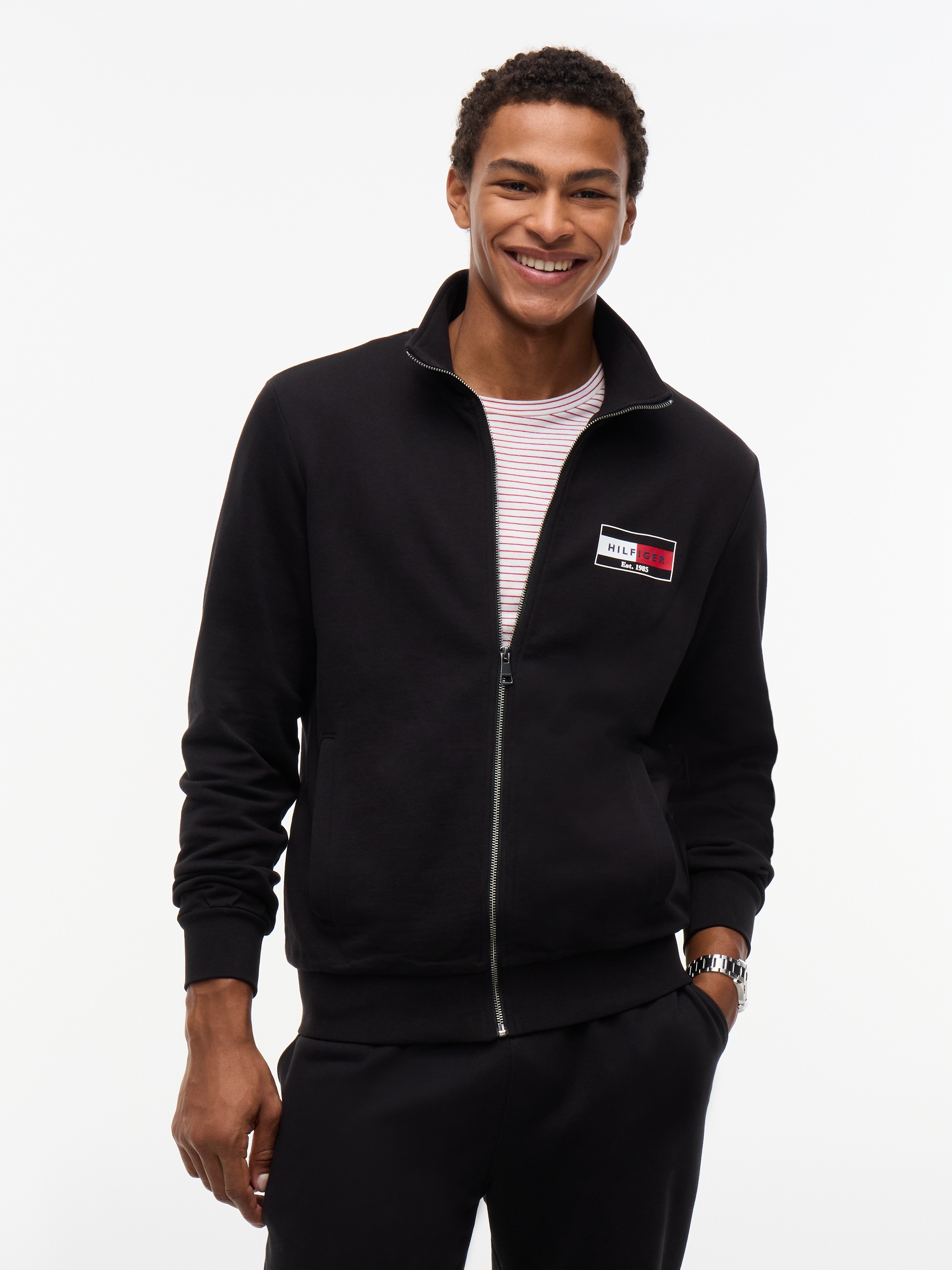 Image of Tommy Hilfiger Sweatjacke "BRAND LOVE SMALL FLAG REGULAR"