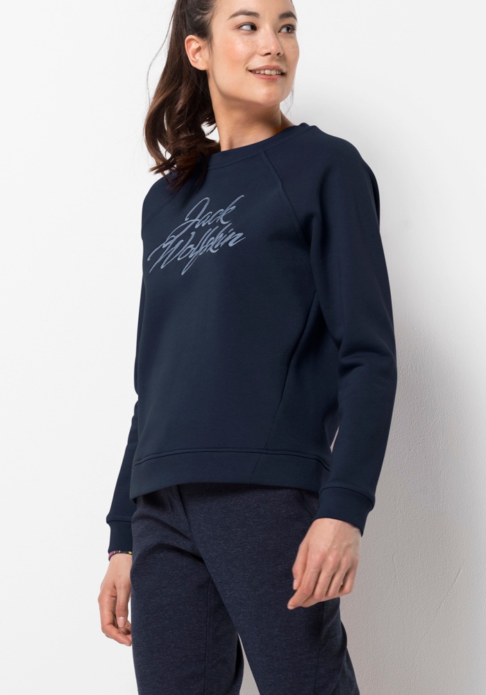 Image of Jack Wolfskin Langarmshirt »WINTER LOGO SWEATSHIRT W« bei Ackermann Versand Schweiz