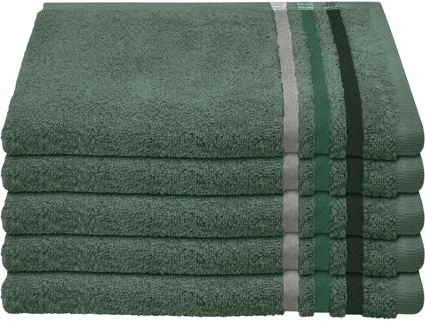 Schiesser Gästehandtücher Color St.), IN 5er by »Skyline GREEN Set«, OEKO-TEX®-zertifiziert im kaufen MADE bequem (5