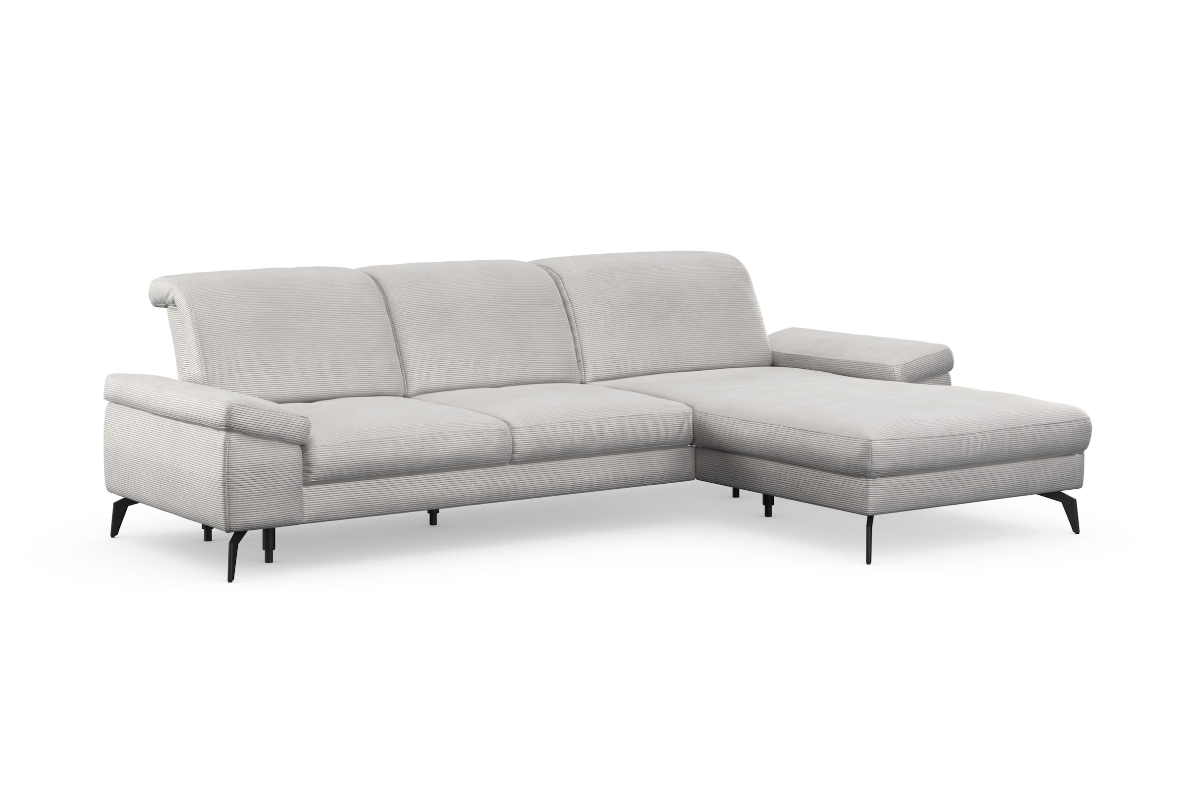 sit&more Ecksofa »Cabana L-Form«, Recamiere, wahlweise mit Sitztiefen-, Armlehnen- und Kopfteilfunktion