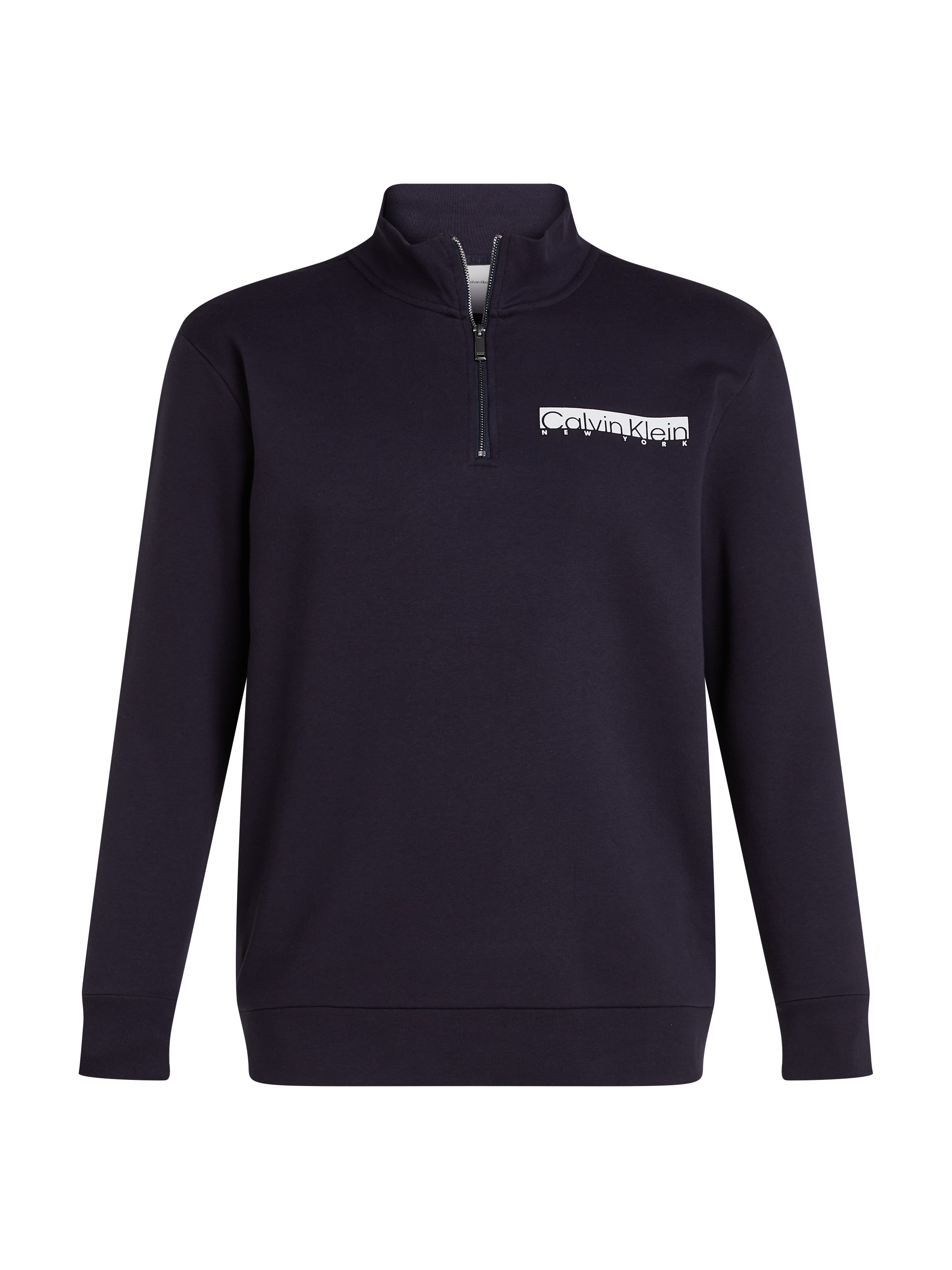 Calvin Klein Big&Tall Sweatshirt »BT_NY CHEST BOX LOGO Q-ZIP«, in Grossen Grössen mit Logoprint