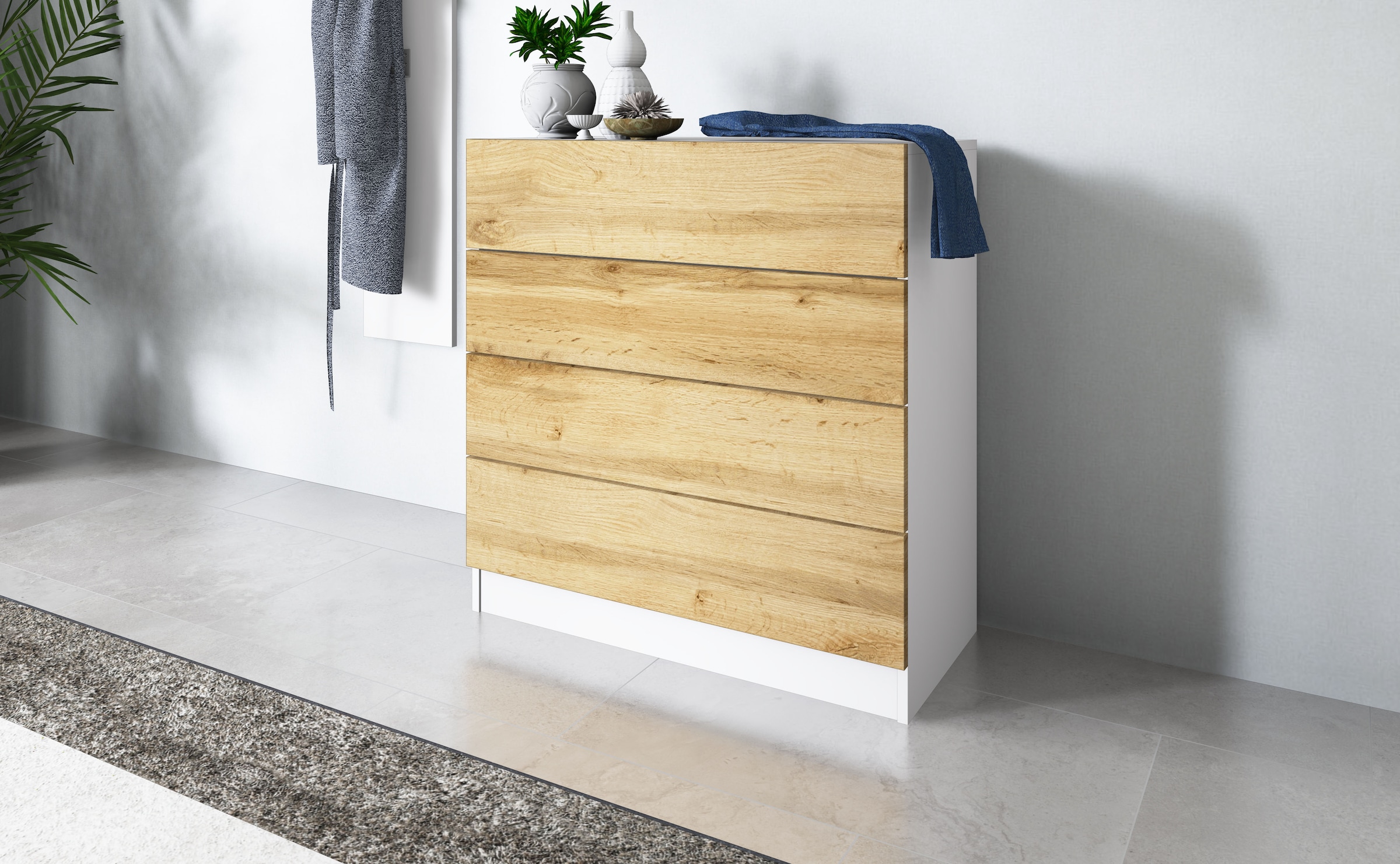 borchardt Möbel Ensemble de vestiaires »Vaasa 3« Set, 3 cuis tlg. mit Push to Open-Funktion