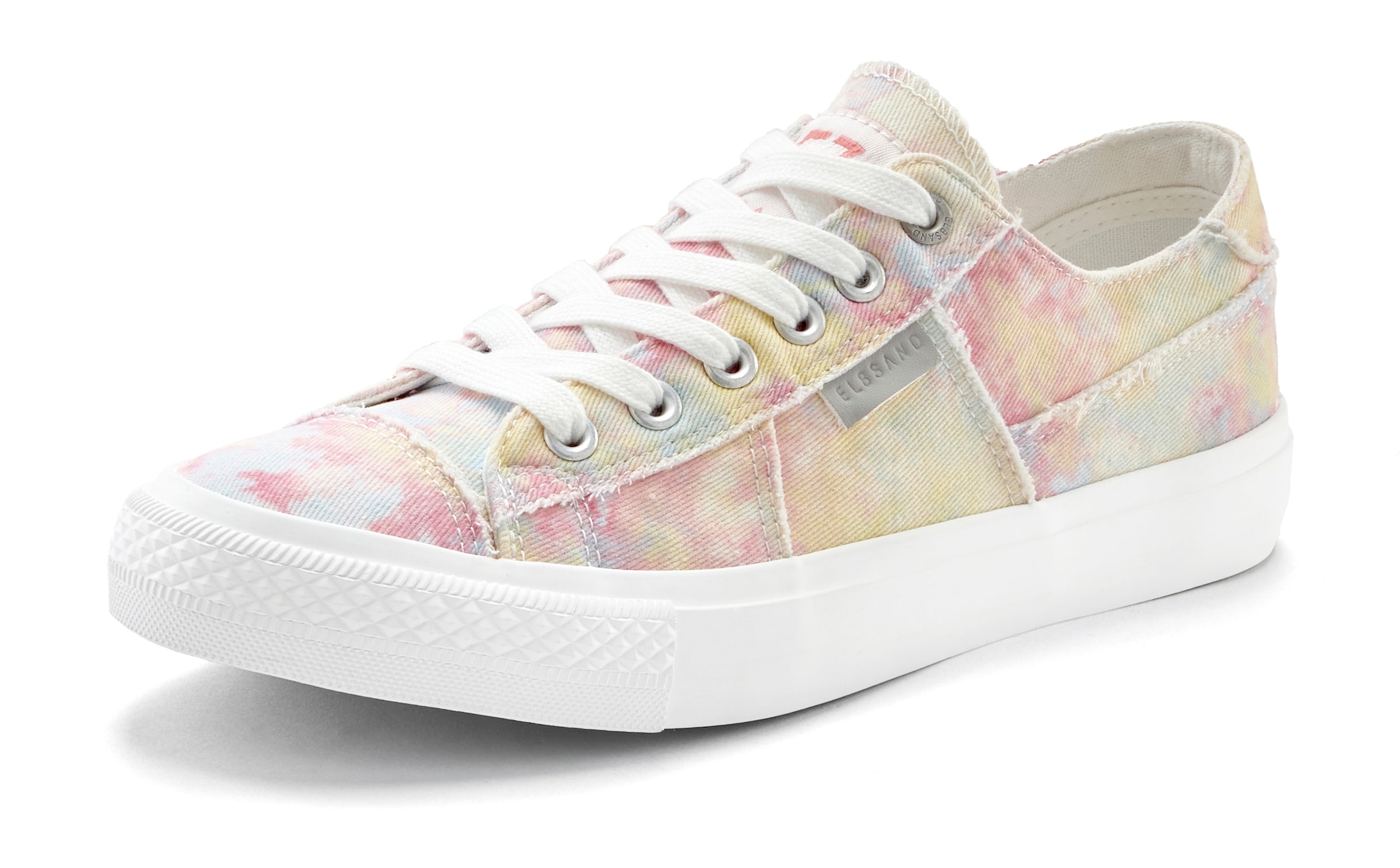 Elbsand Sneaker »Schnürschuh,«, Schnürhalbschuh, Freizeitschuh aus Textil, Used-Look VEGAN